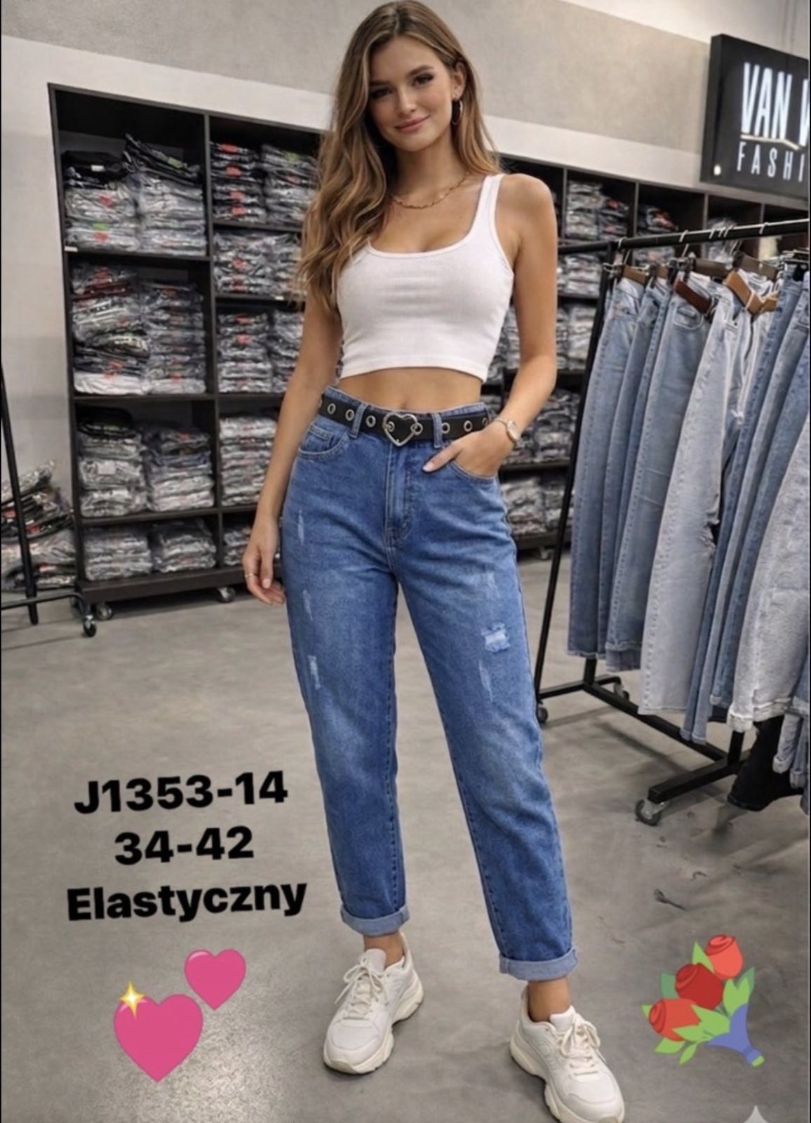 Jeansy Damska