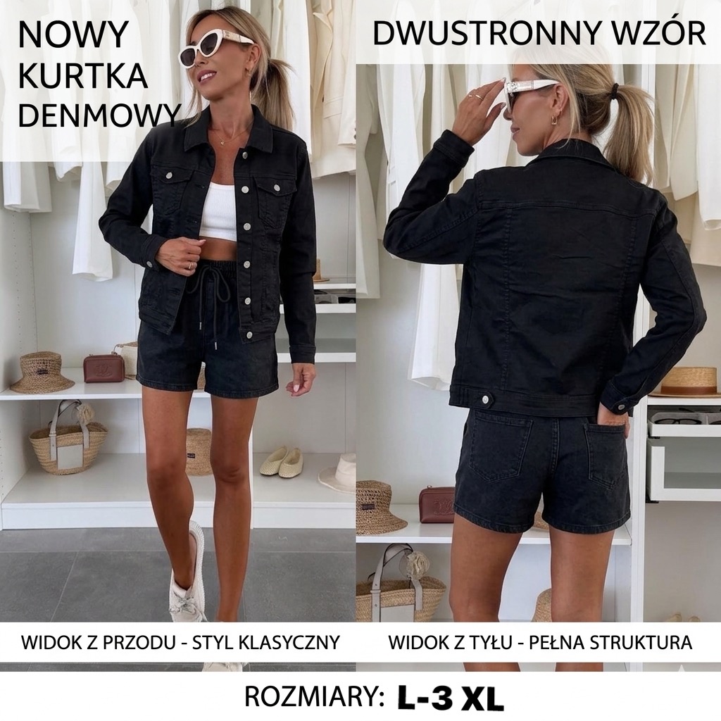 Kurtka Jeansowa Damska