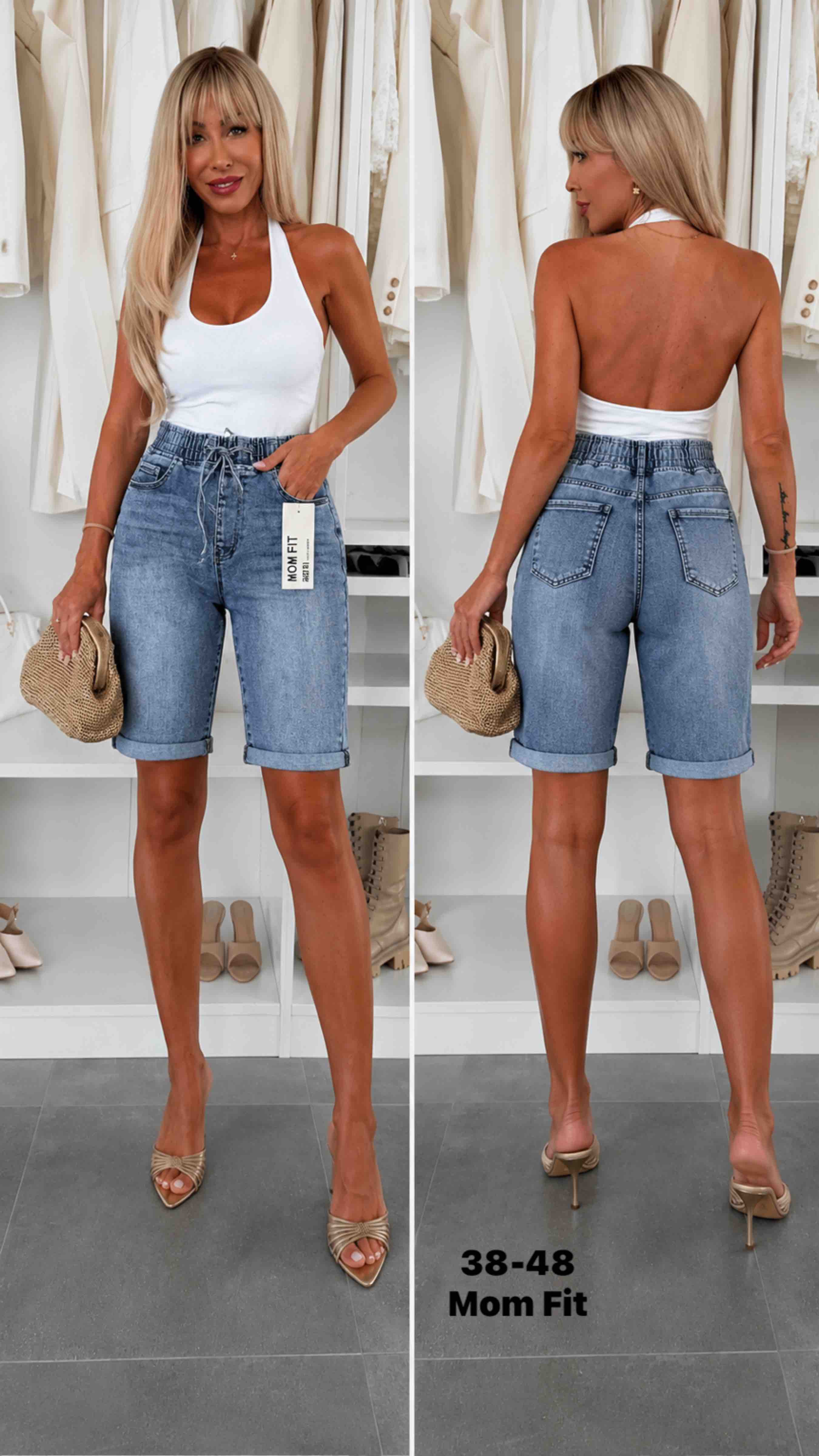 Spodenki Jeansy Damska