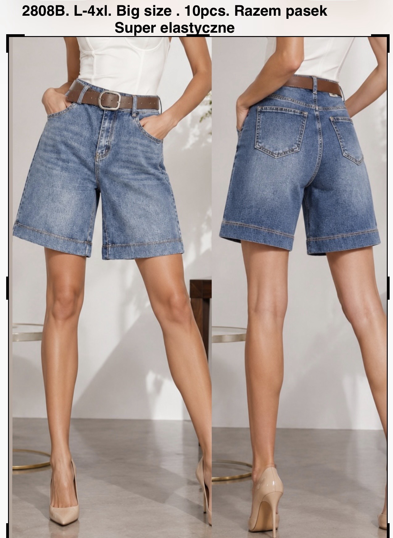 Spodenki Jeansy Damska