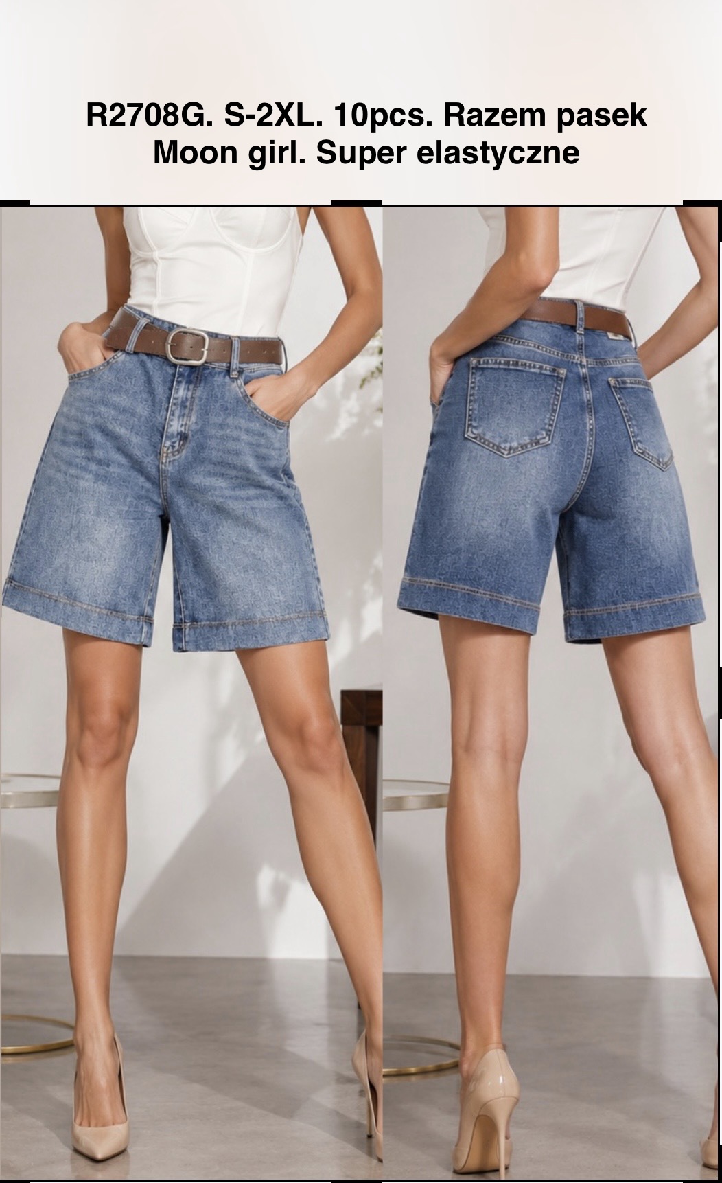 Spodenki Jeansy Damska