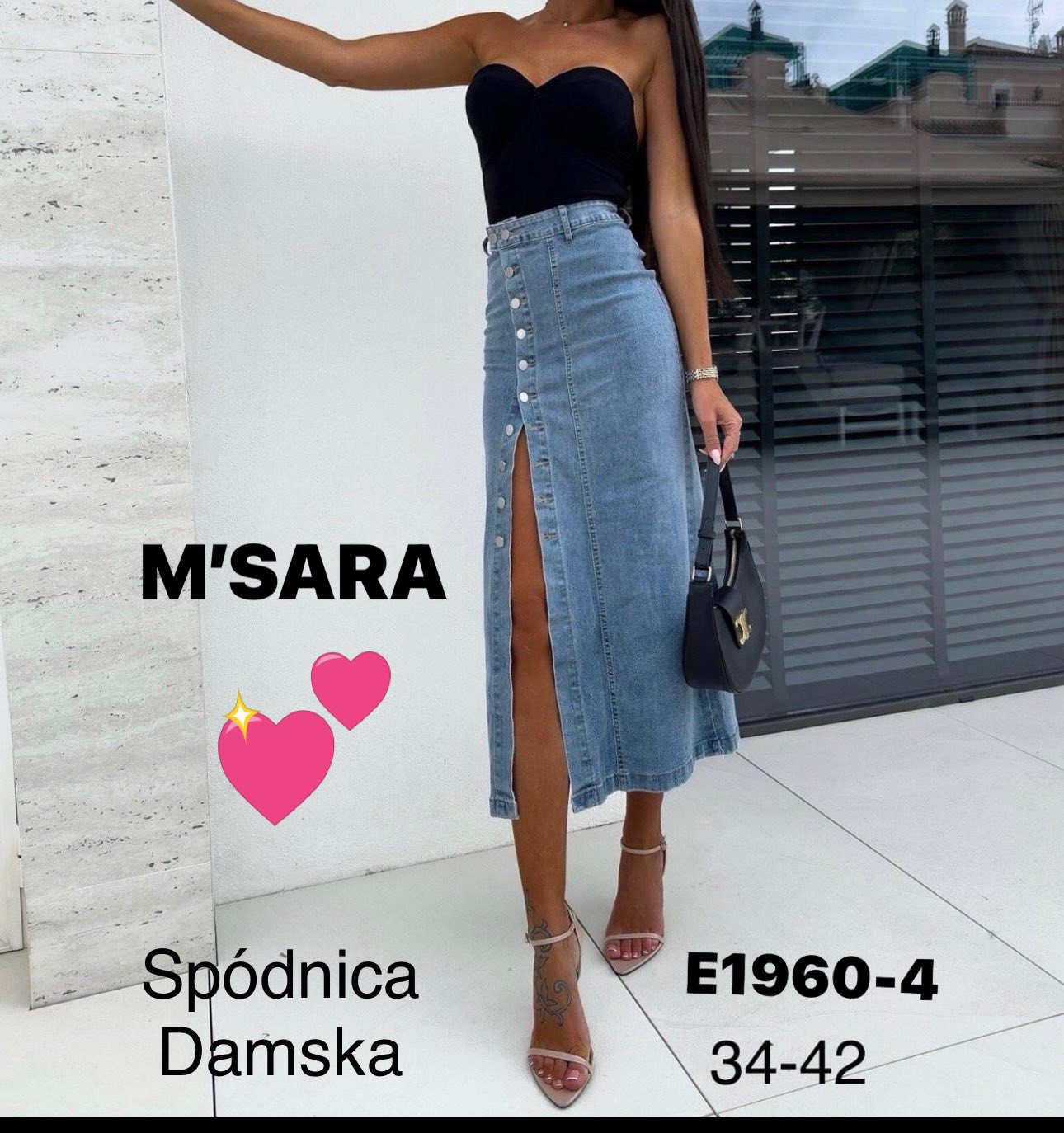 Spódnica Jeansy Damska