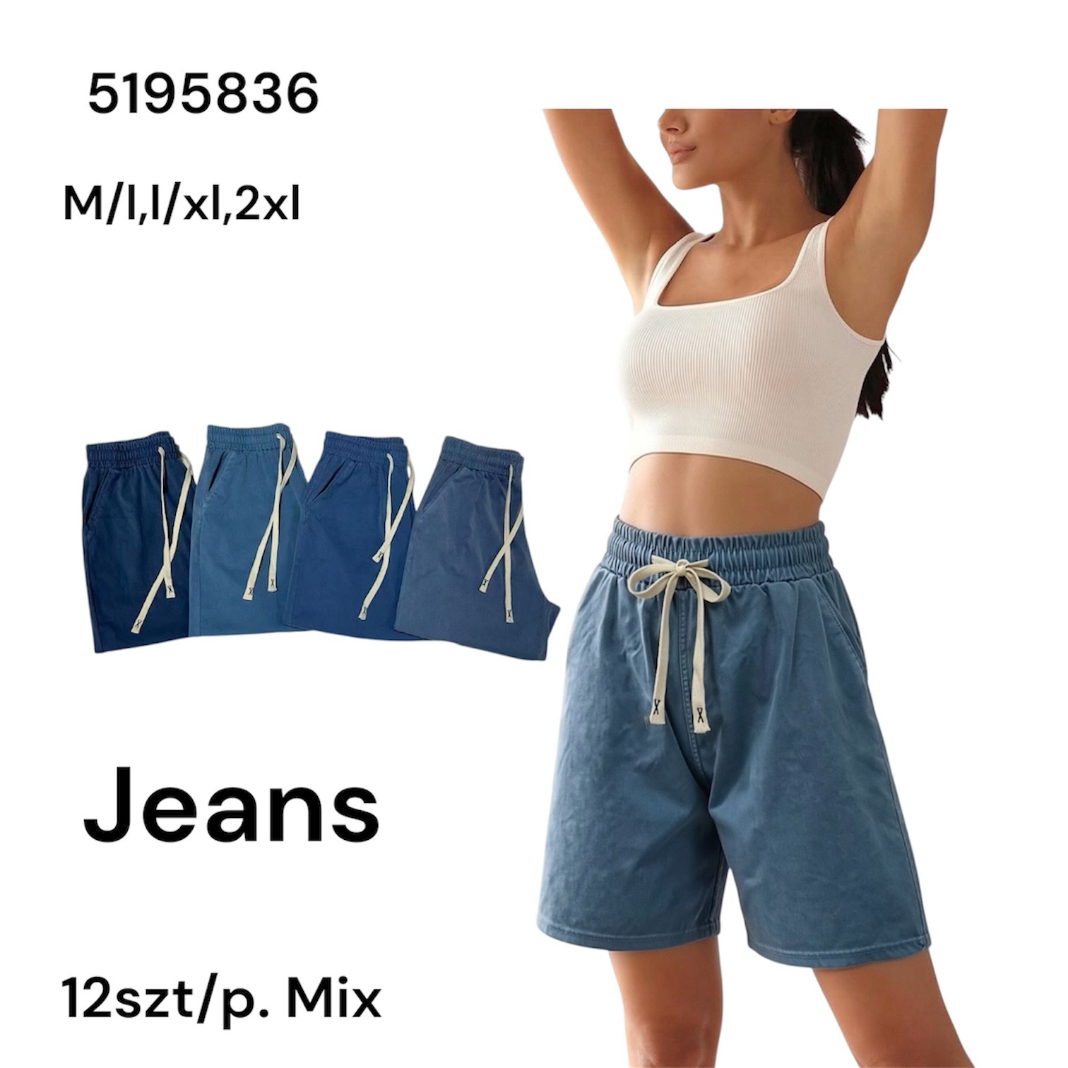 Spodenki Jeansy Damska