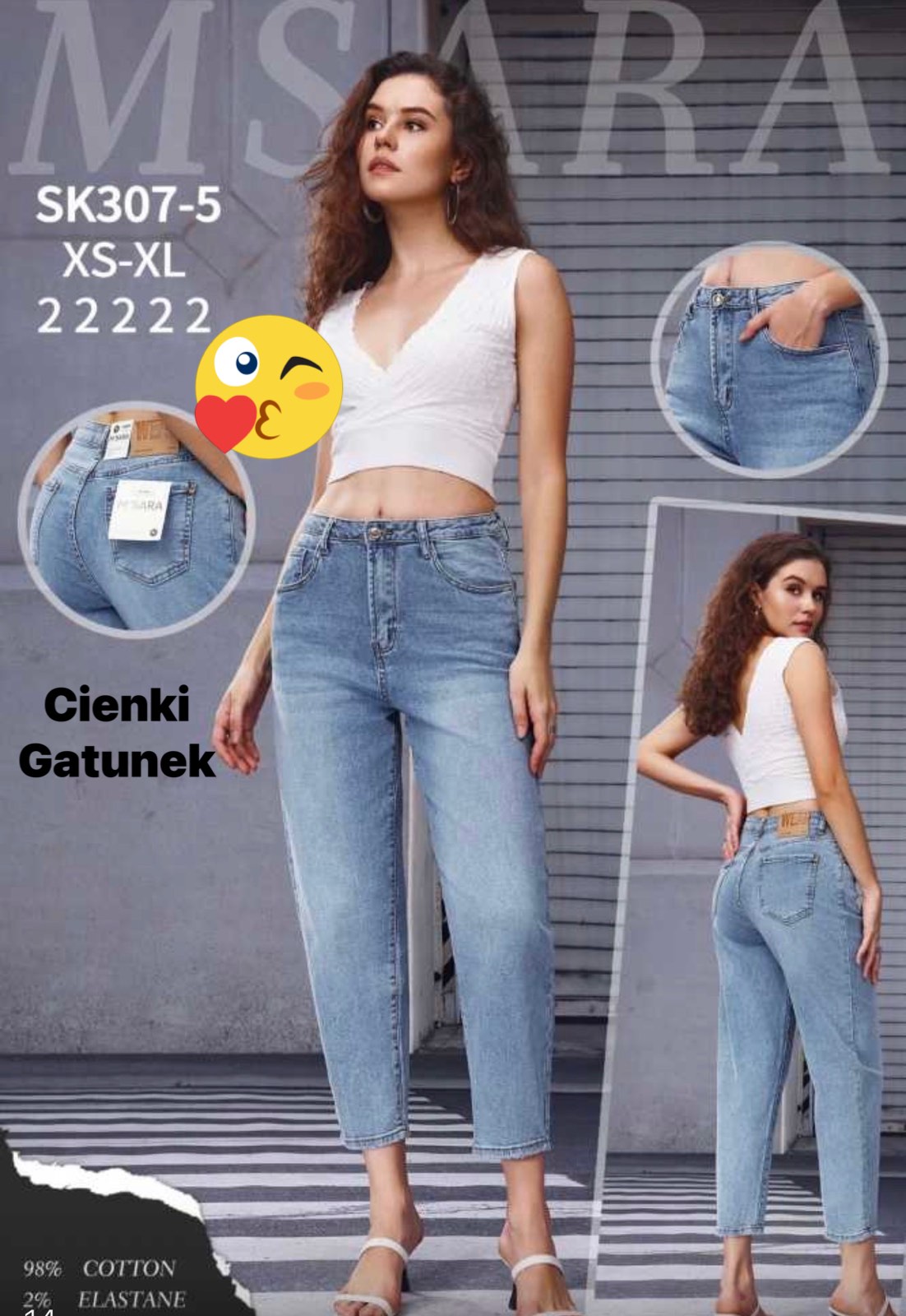 Jeansy Damska