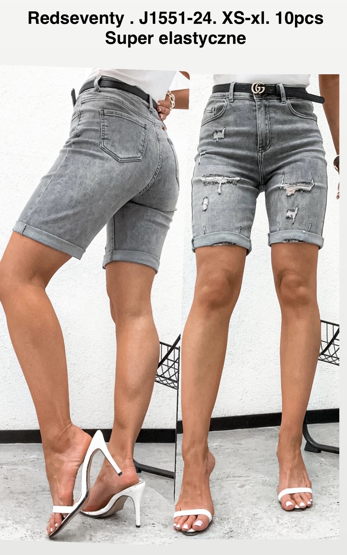 Spodenki Jeansy Damska
