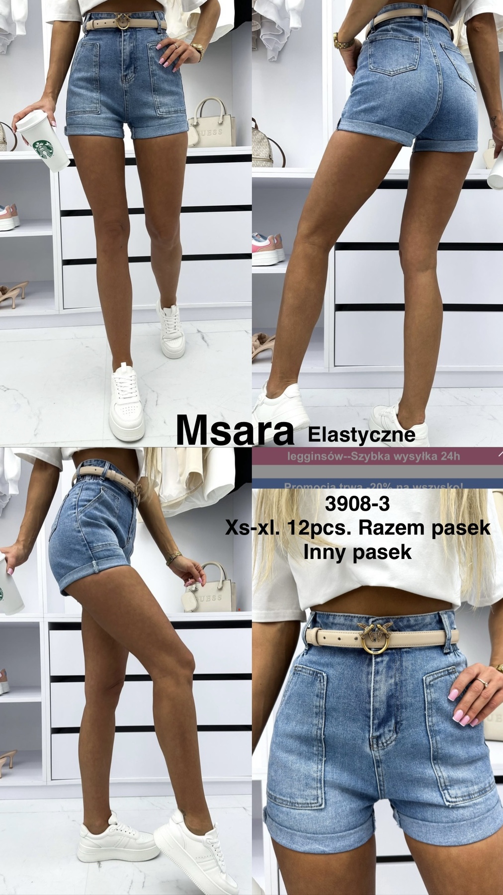 Szorty Jeansy Damska