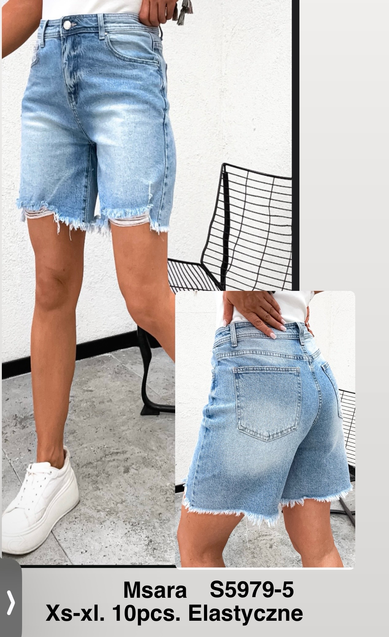 Spodenki Jeansy Damska