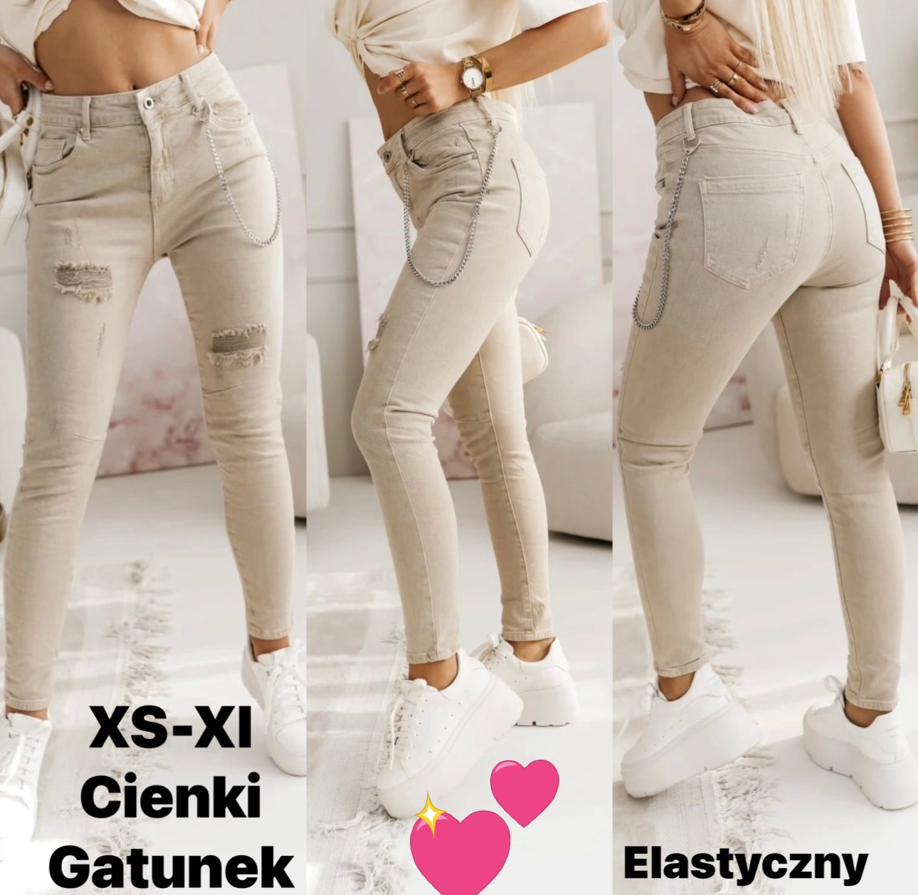 Jeansy Damska