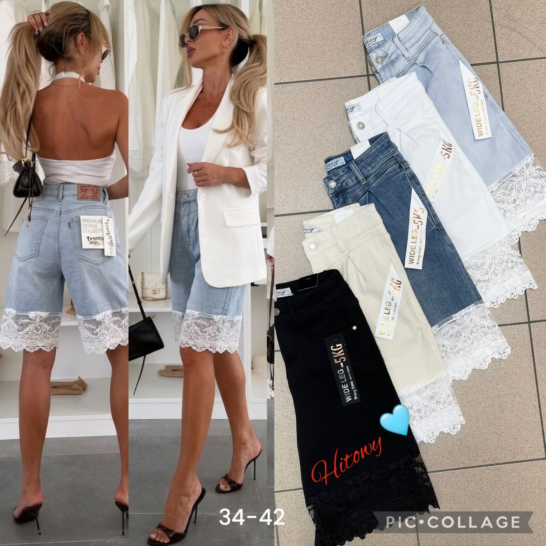 Spodenki Jeansy Damska