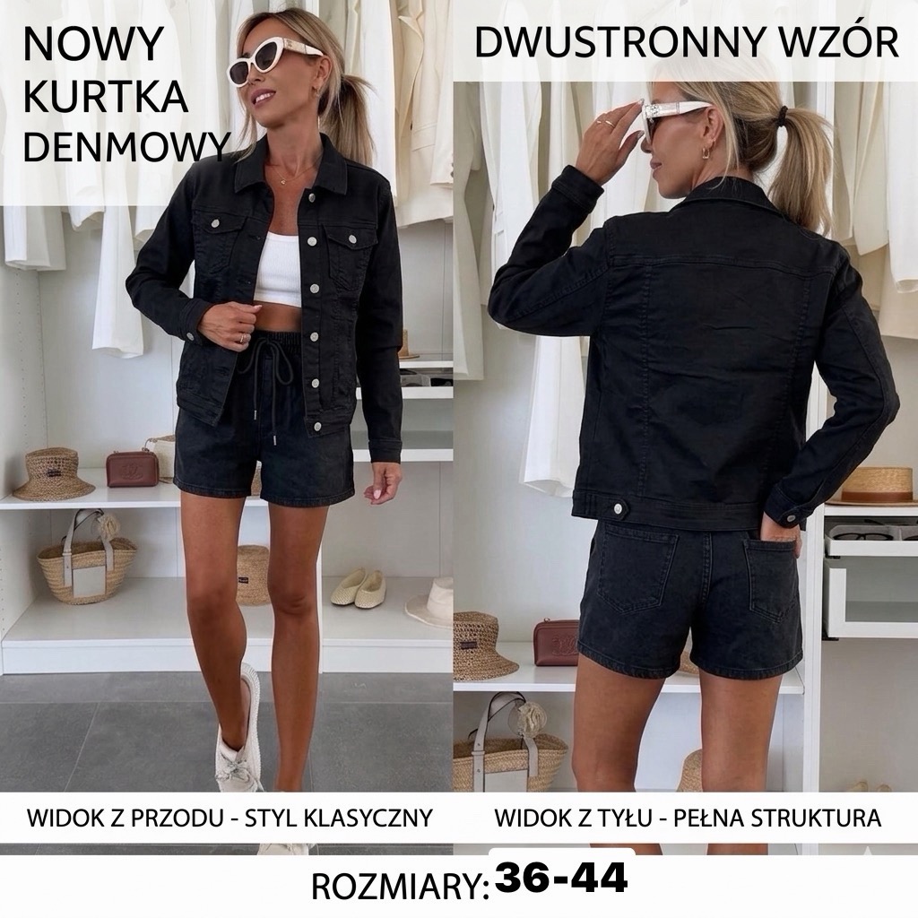 Kurtka Jeansowa Damska