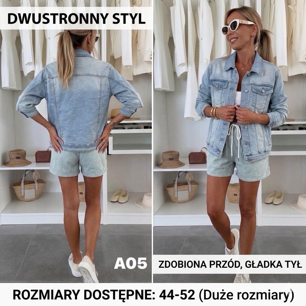 Kurtka Jeansowa Damska