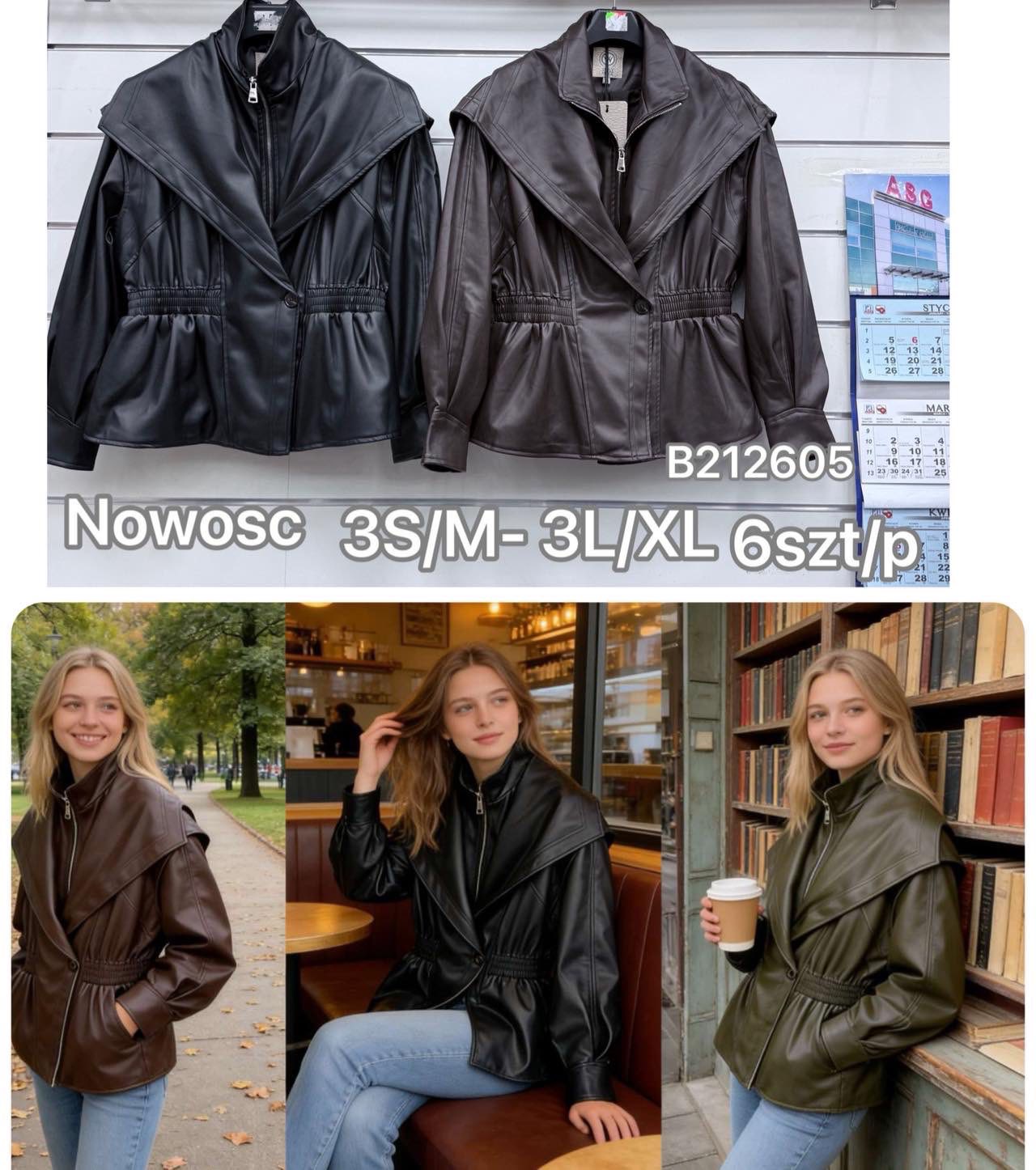 Kurtka Skórzana Damska
