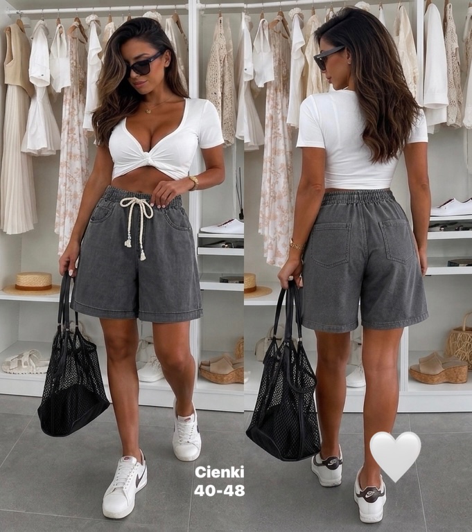 Spodenki Jeansy Damska