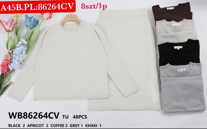 Komplet Sweter Damska