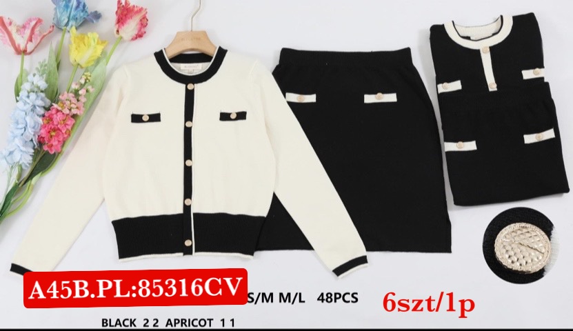Komplet Sweter Damska