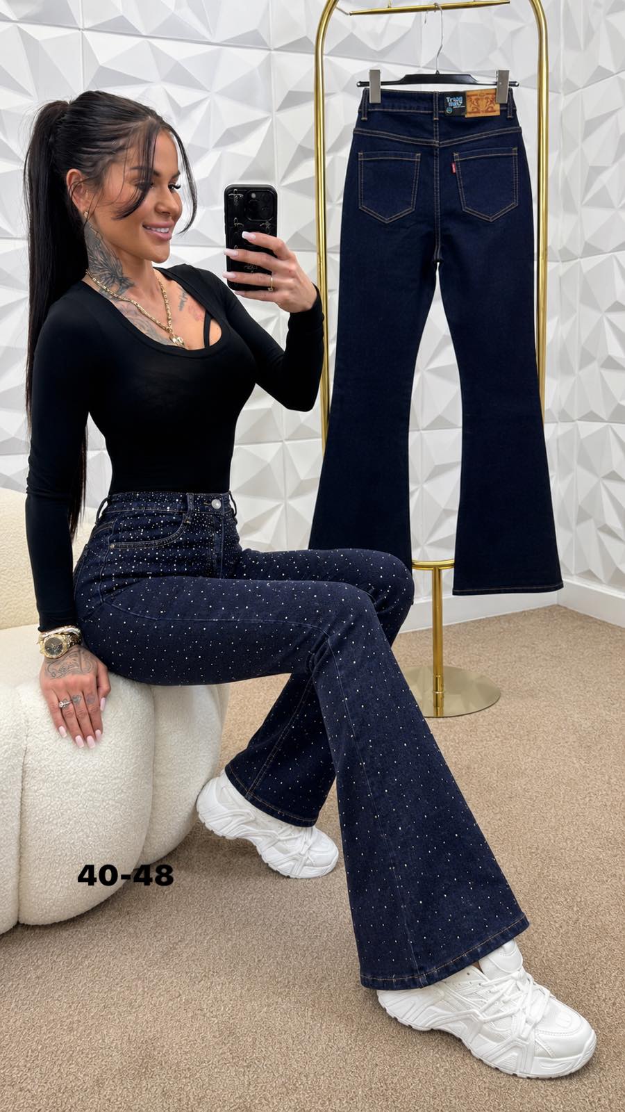Jeansy Damska