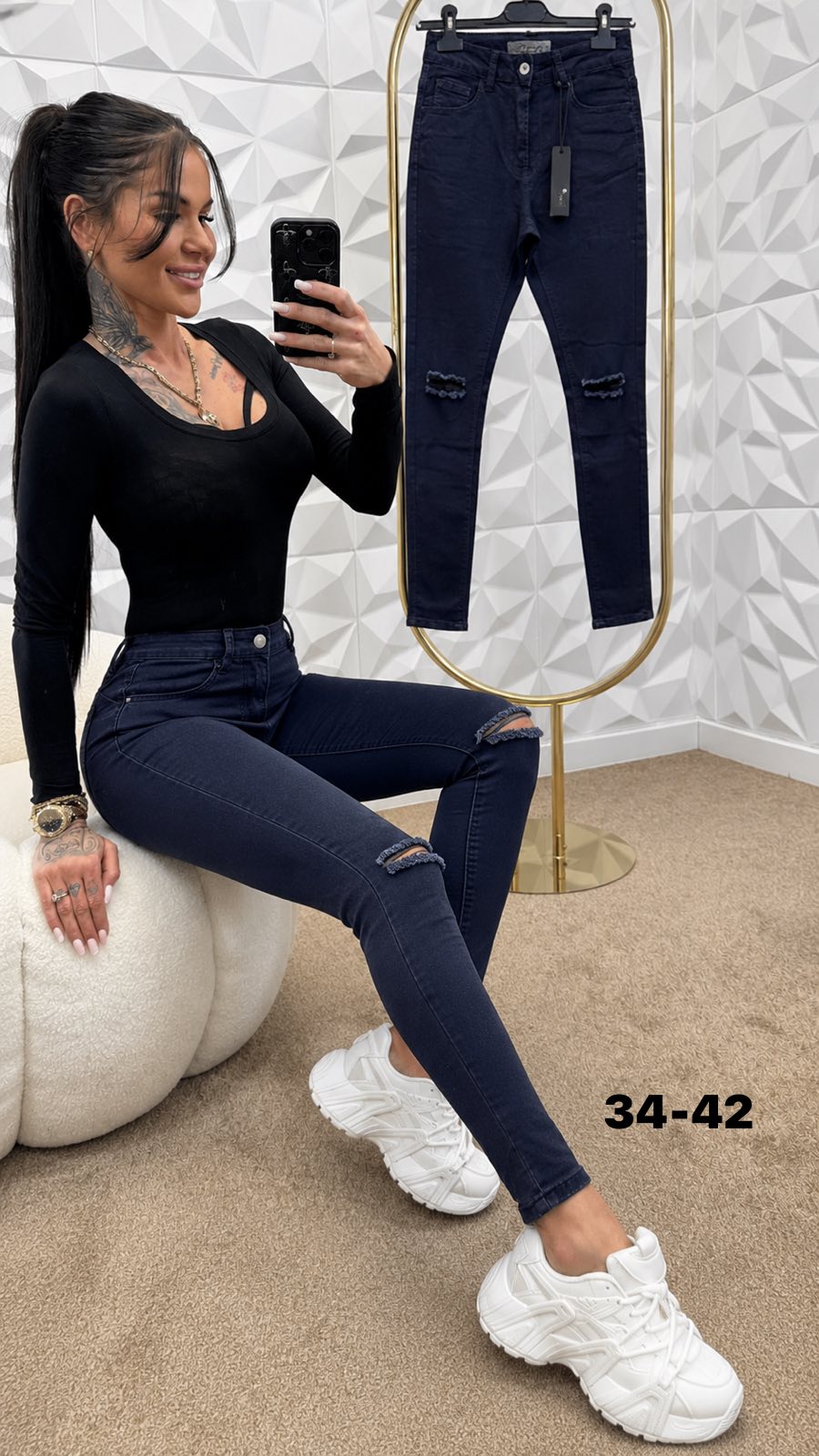 Jeansy Damska