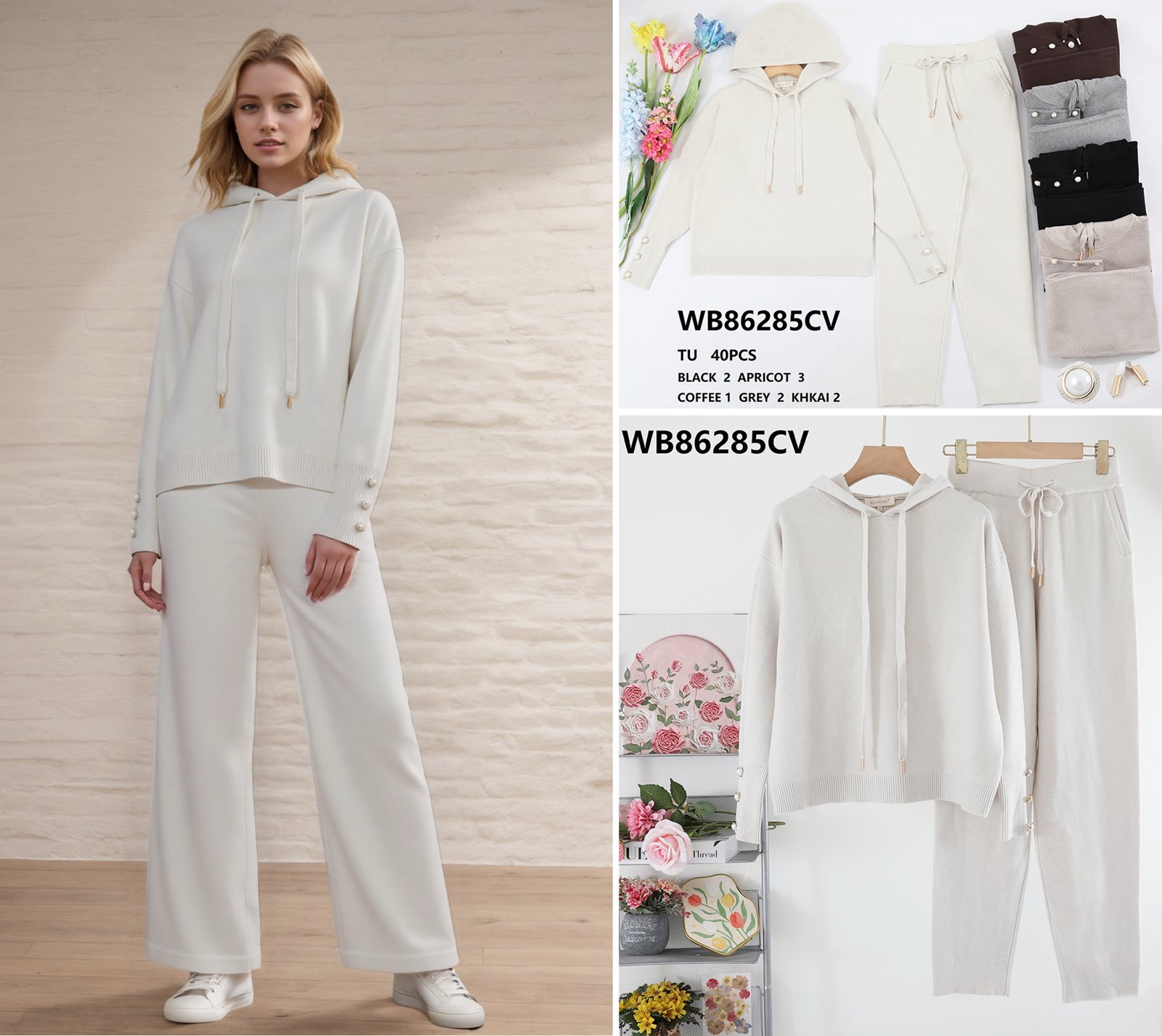 Komplet Sweter Damska