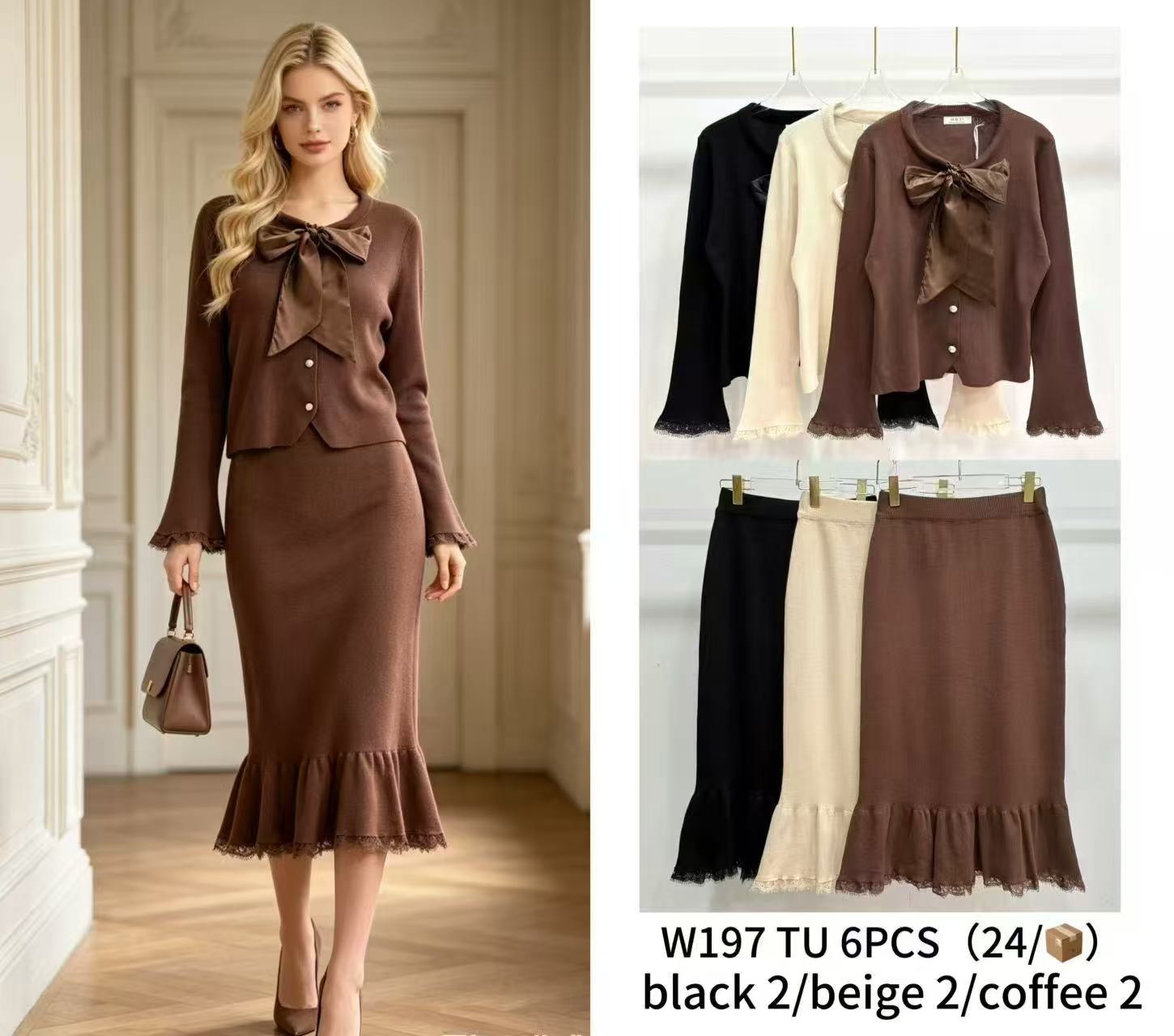 Komplet Sweter Damska
