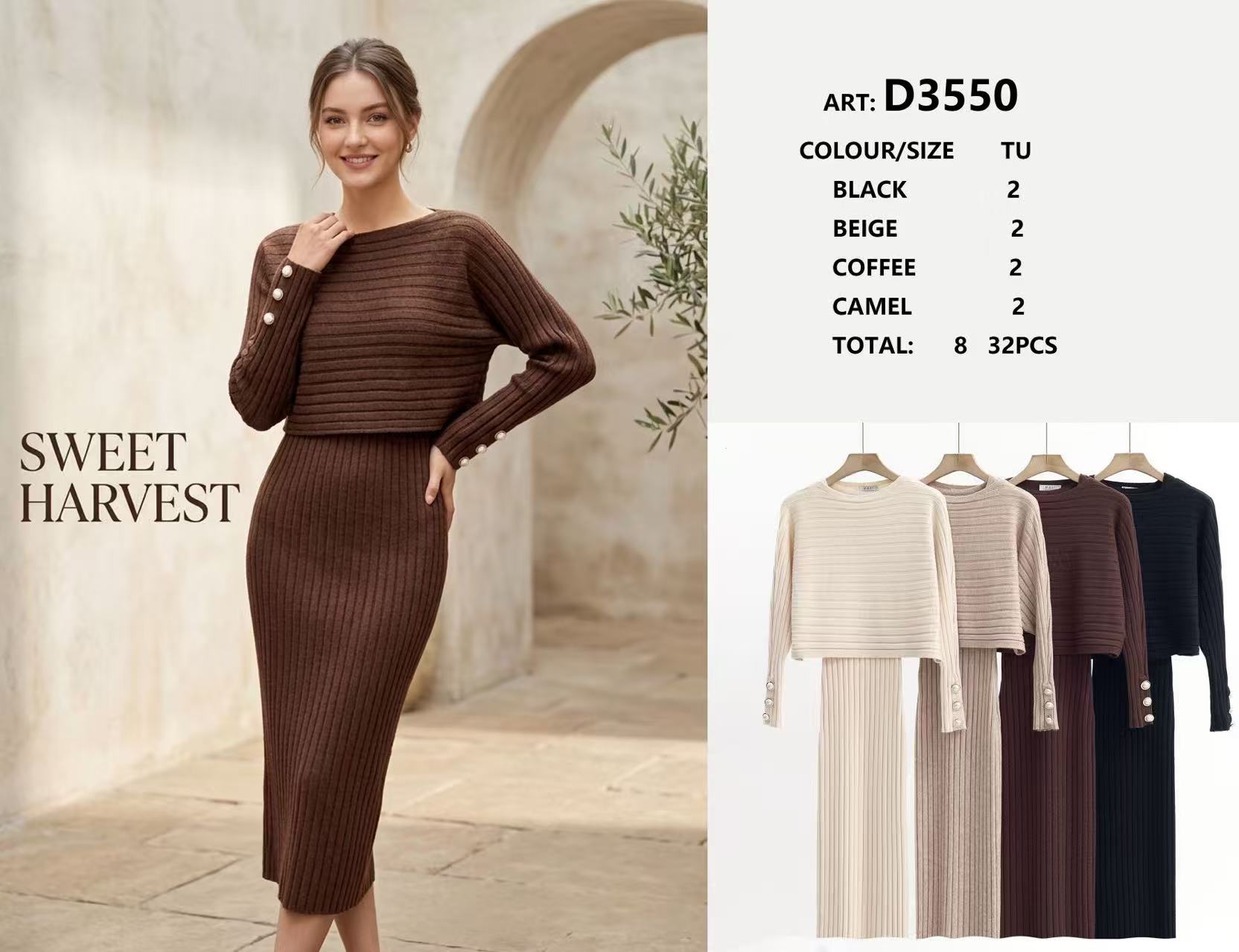 Komplet Sweter Damska
