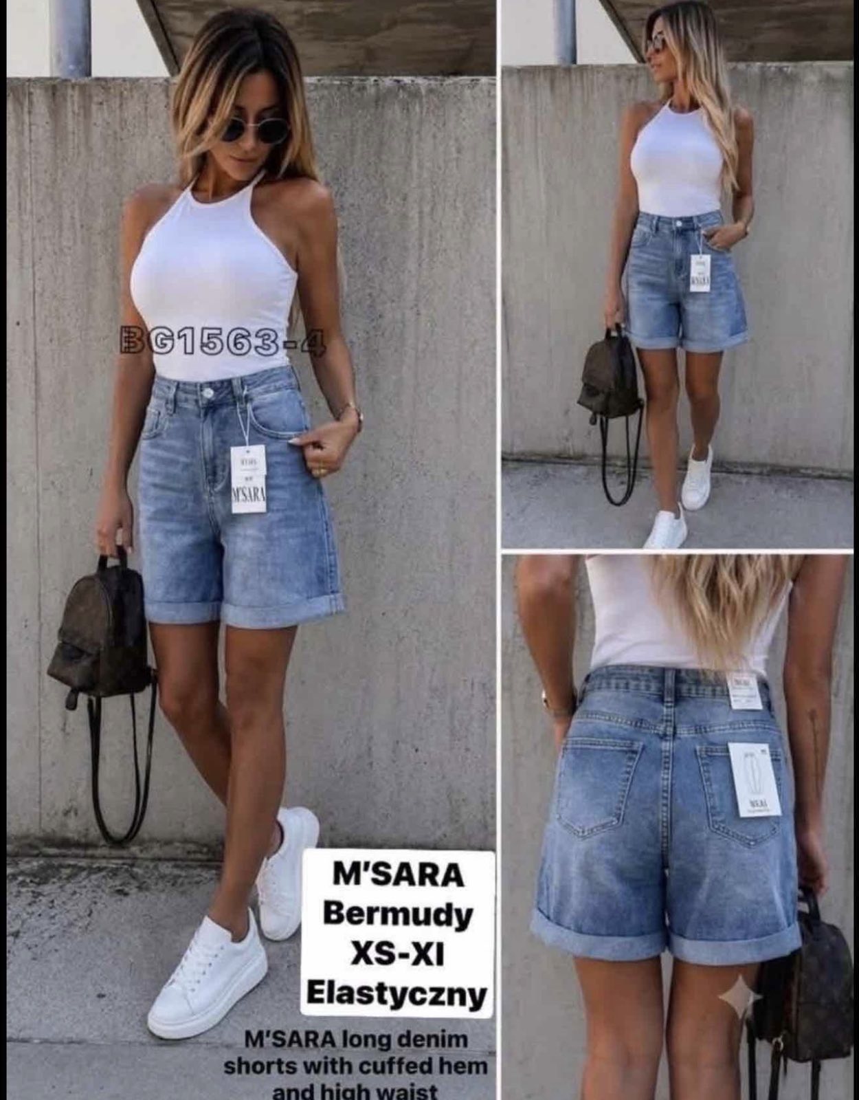 Spodenki Jeansy Damska