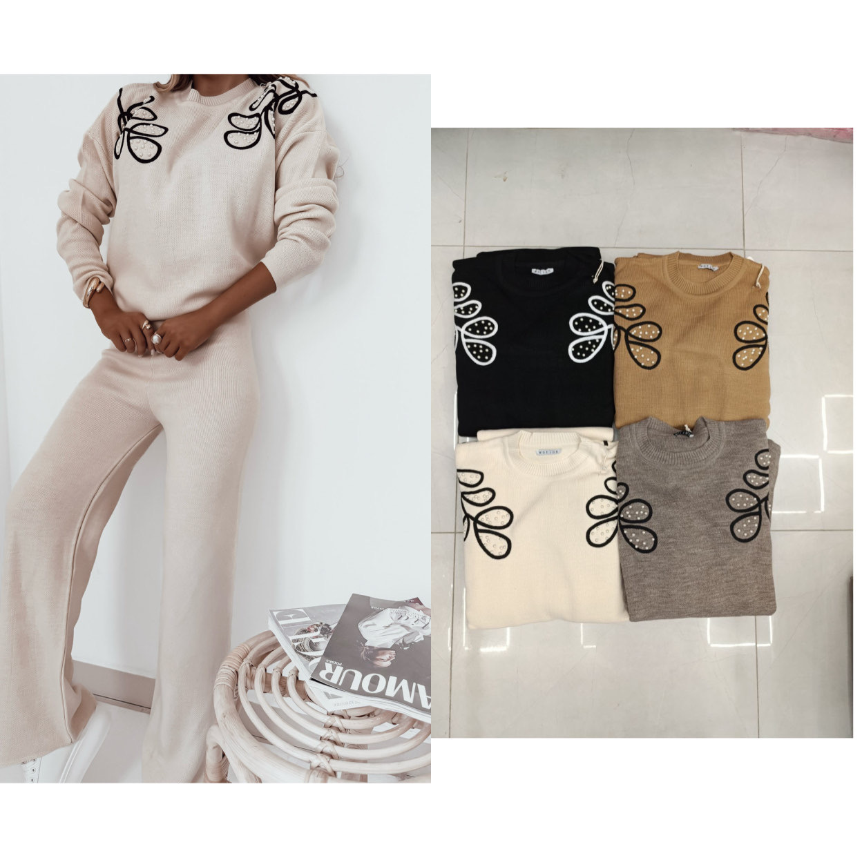 Komplet Sweter Damska
