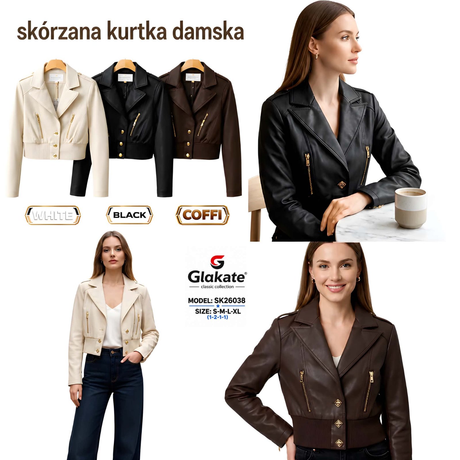 Kurtka Skórzana Damska