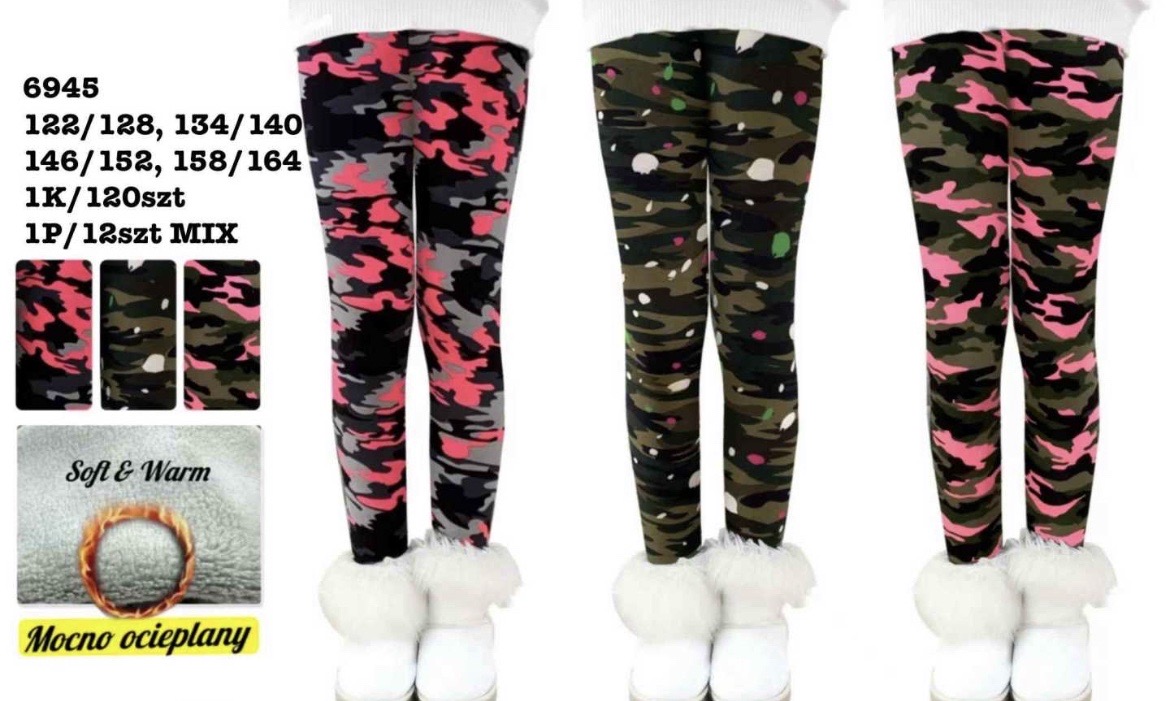 Legginsy Ocieplane Dziecięca