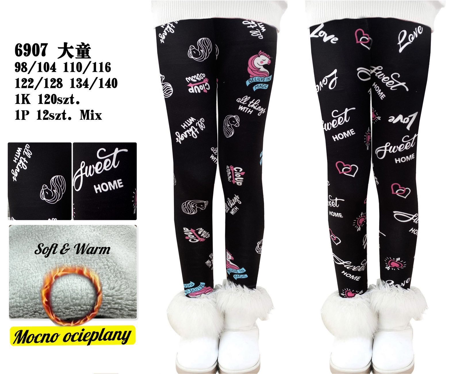 Legginsy Ocieplane Dziecięca