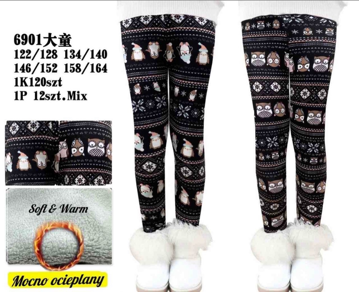 Legginsy Ocieplane Dziecięca