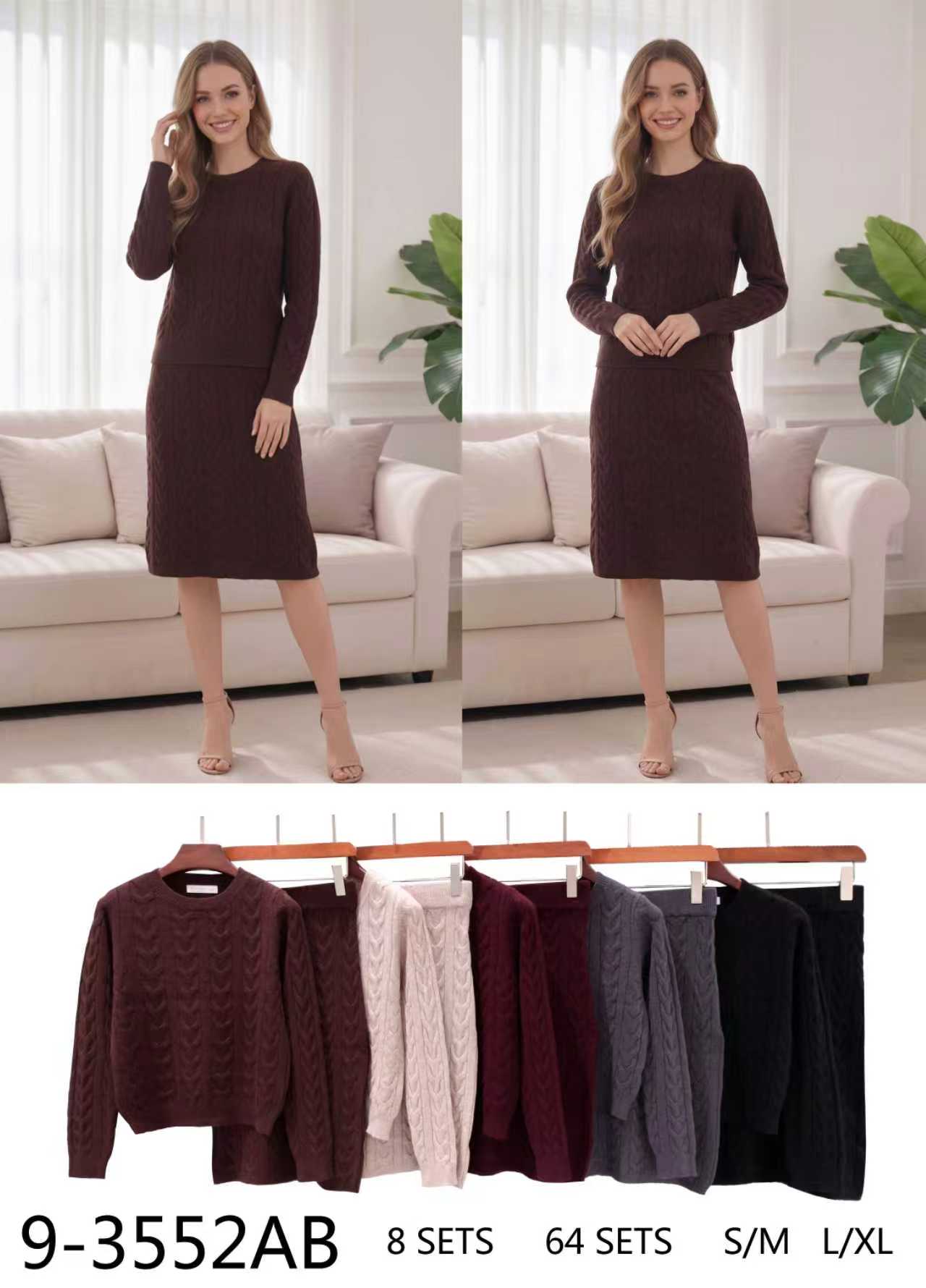 Komplet Sweter Damska