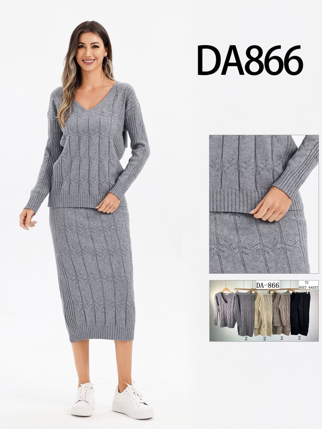 Komplet Sweter Damska