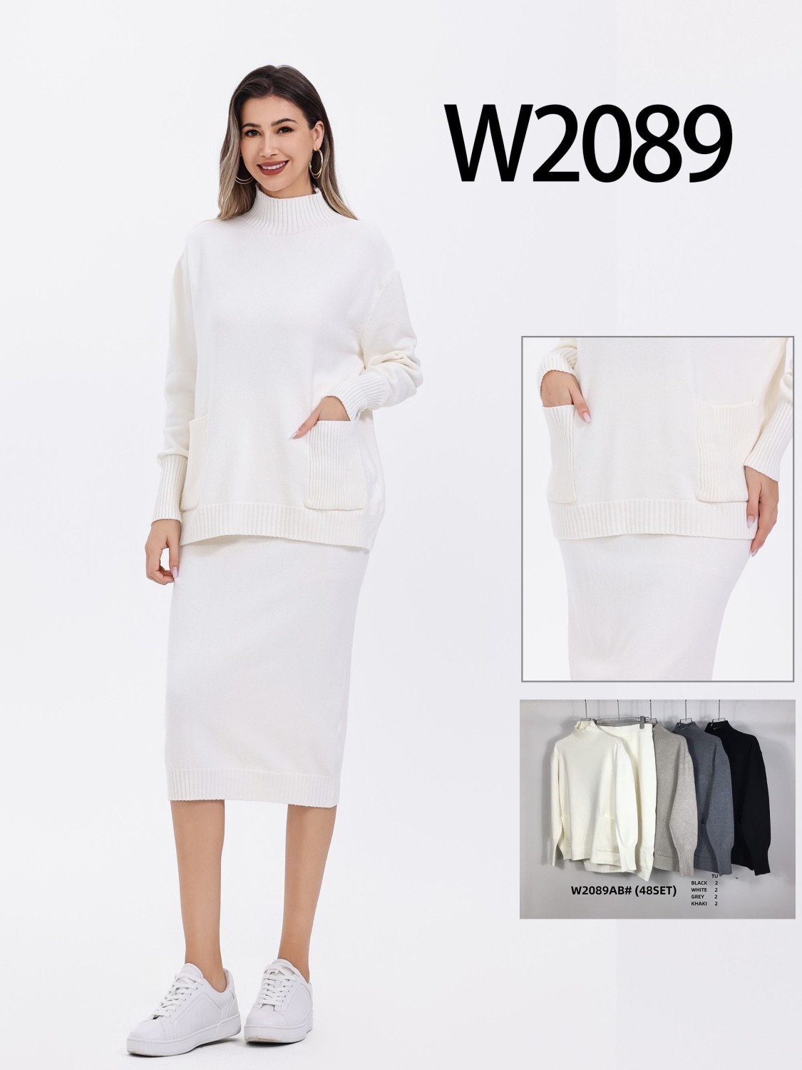 Komplet Sweter Damska
