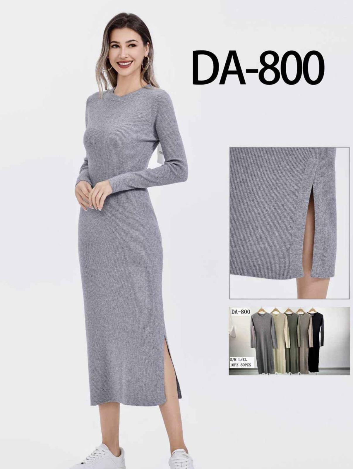 Sukienka Sweter Damska