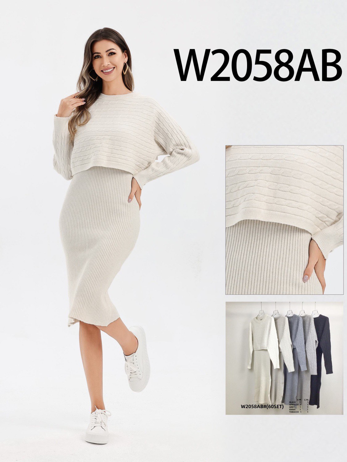 Komplet Sweter Damska