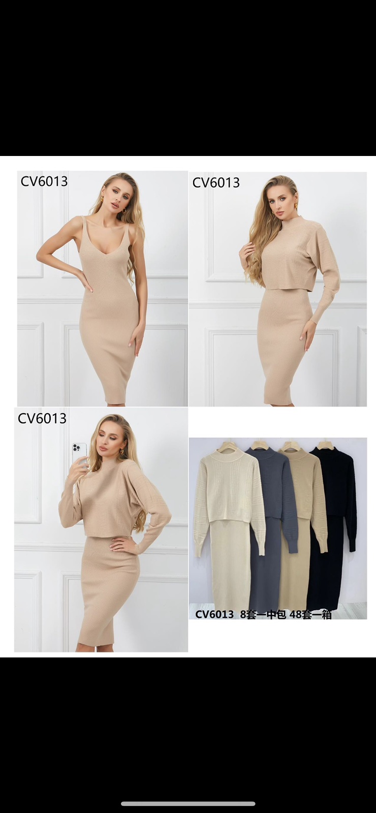 Komplet Sweter Damska