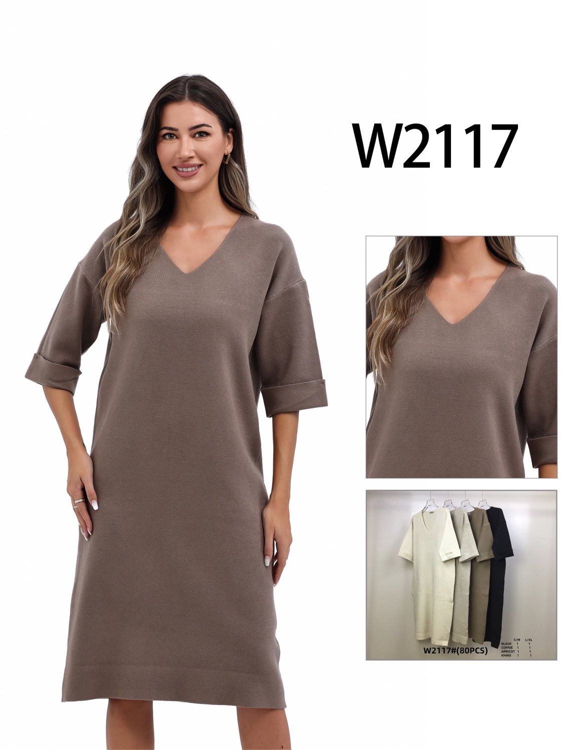 Sukienka Sweter Damska