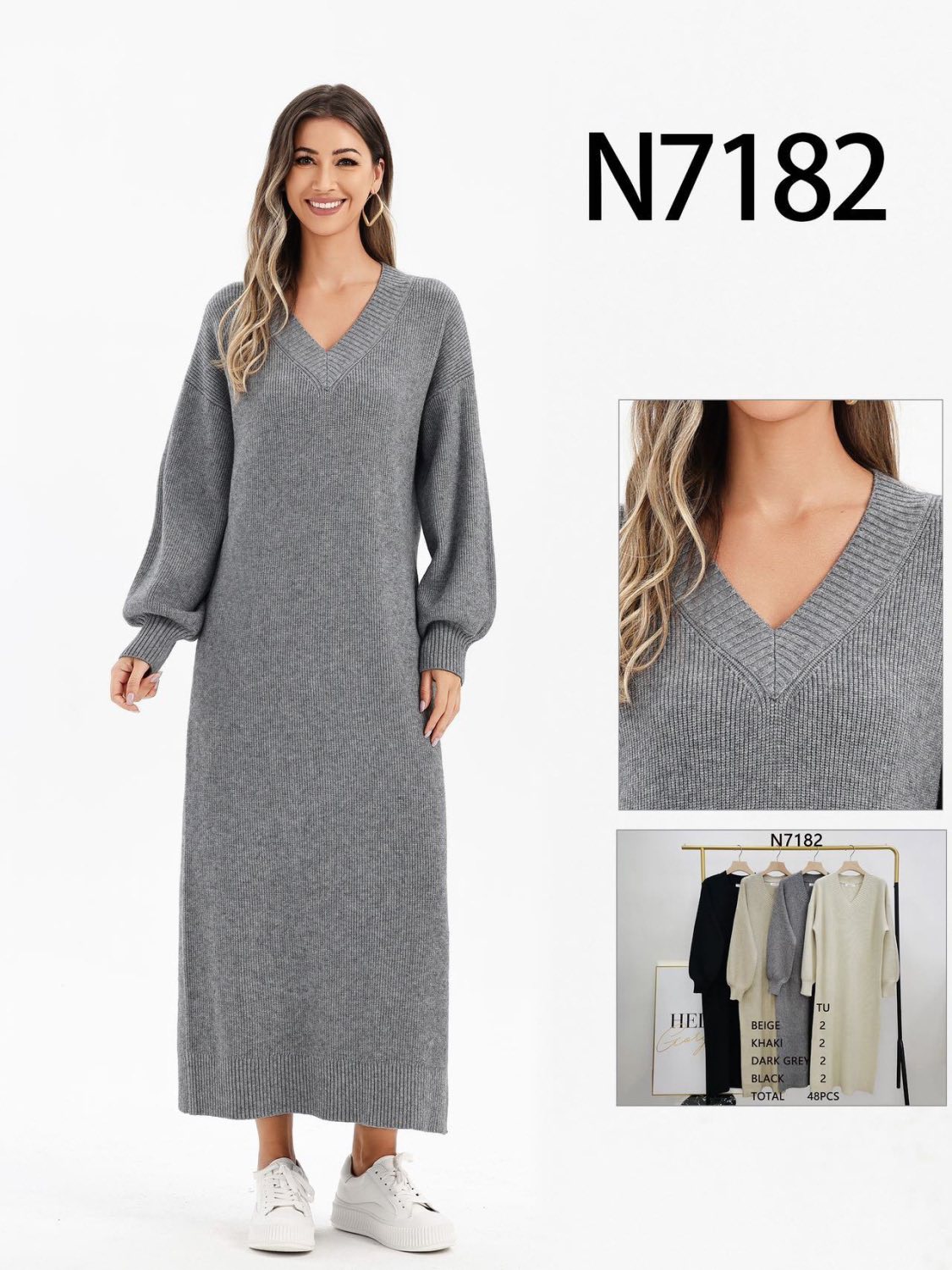 Sukienka Sweter Damska