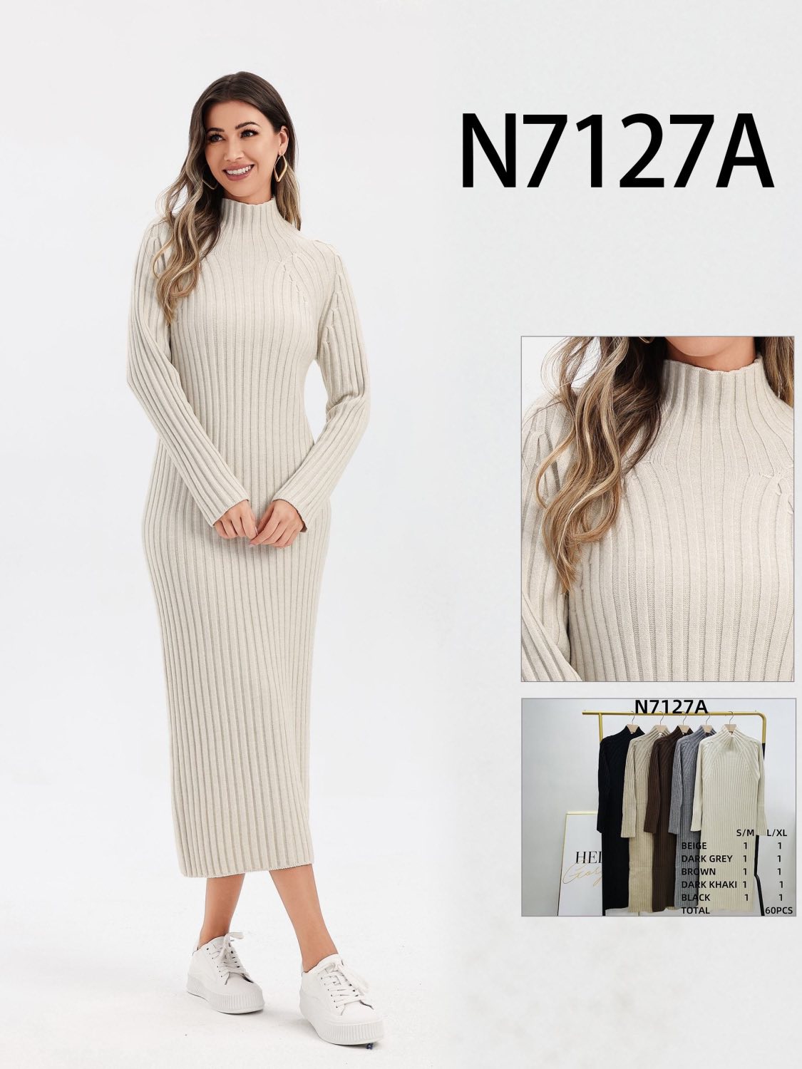 Sukienka Sweter Damska