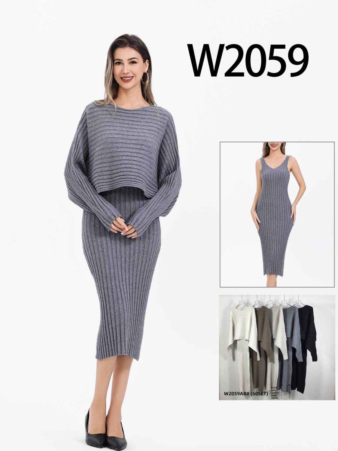 Komplet Sweter Damska