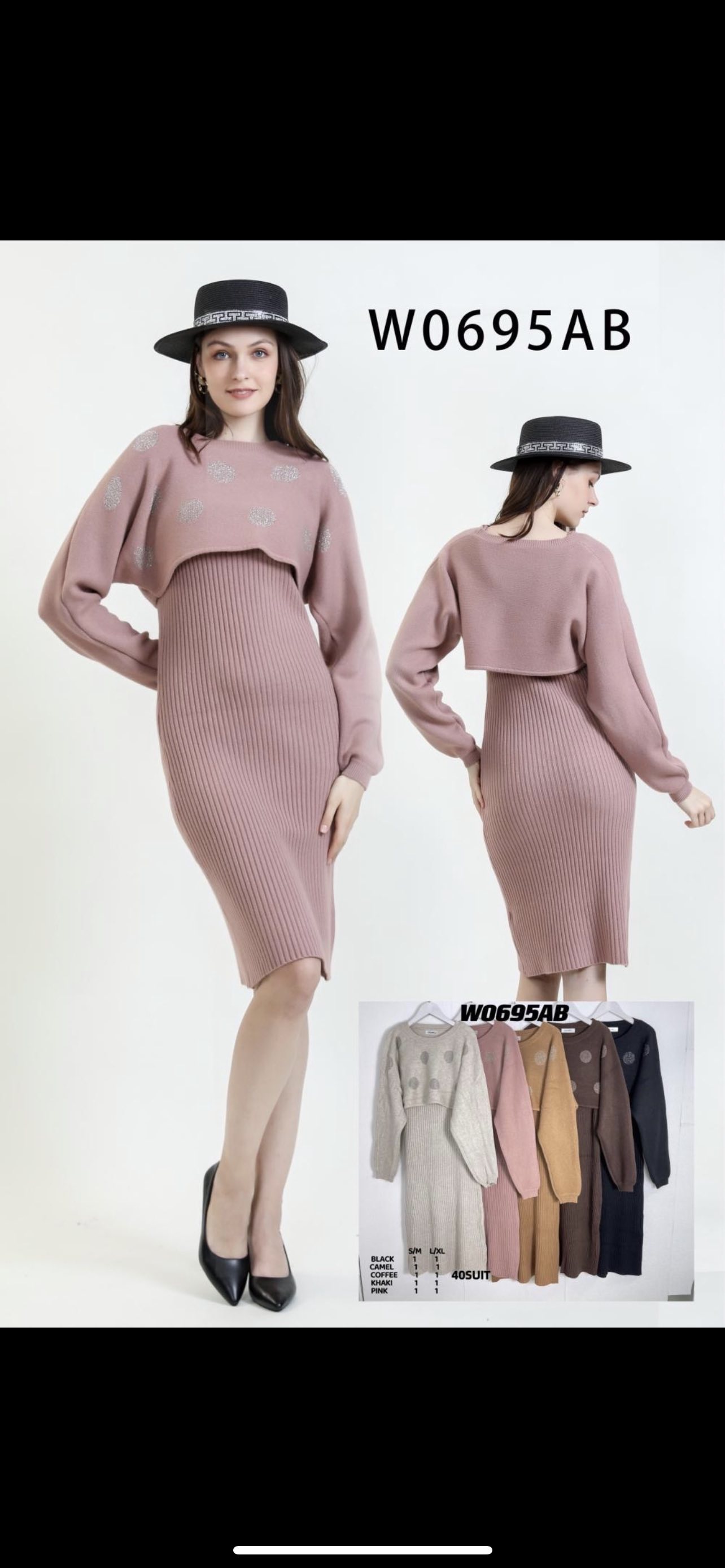 Komplet Sweter Damska