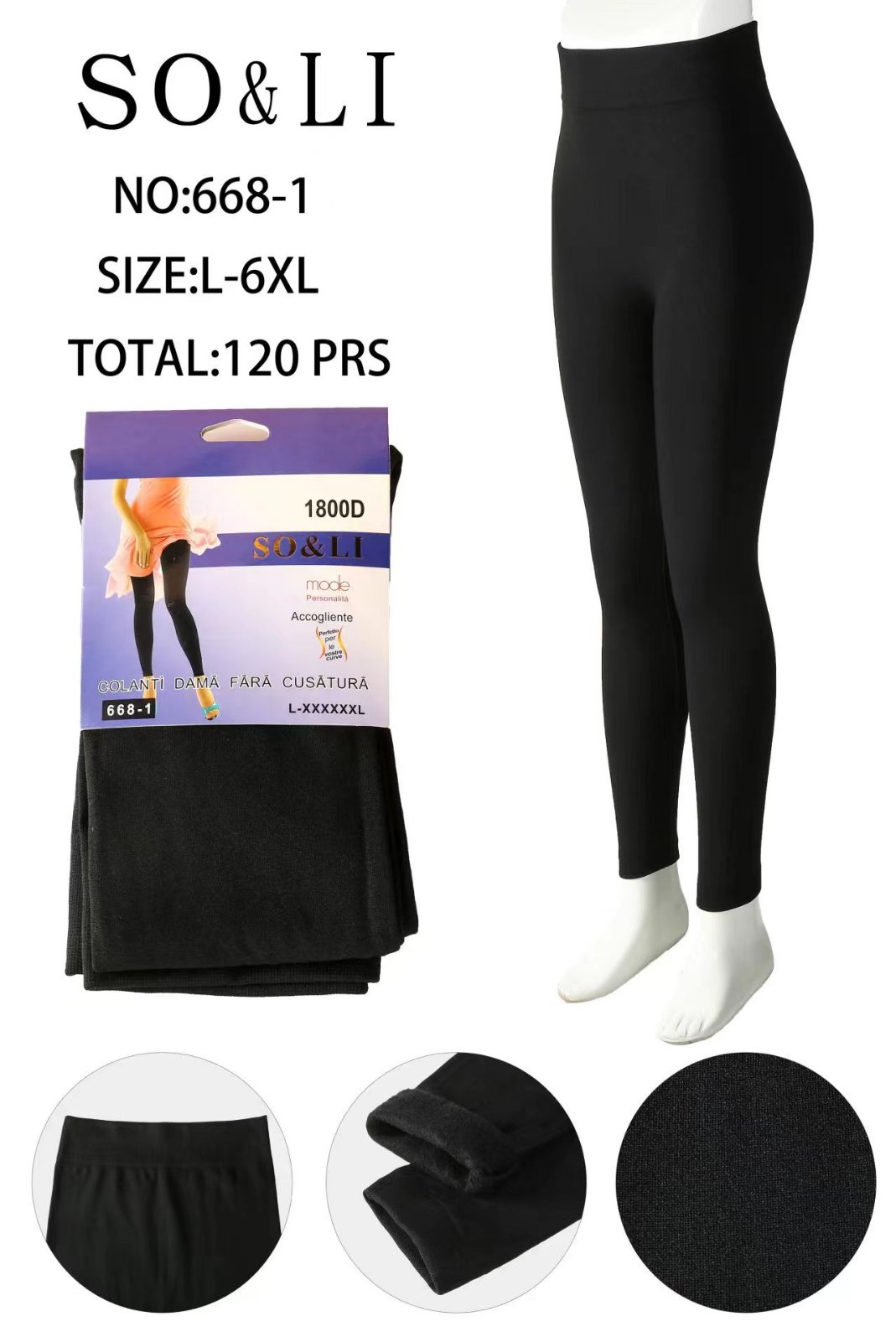 Legginsy Ocieplane Damska
