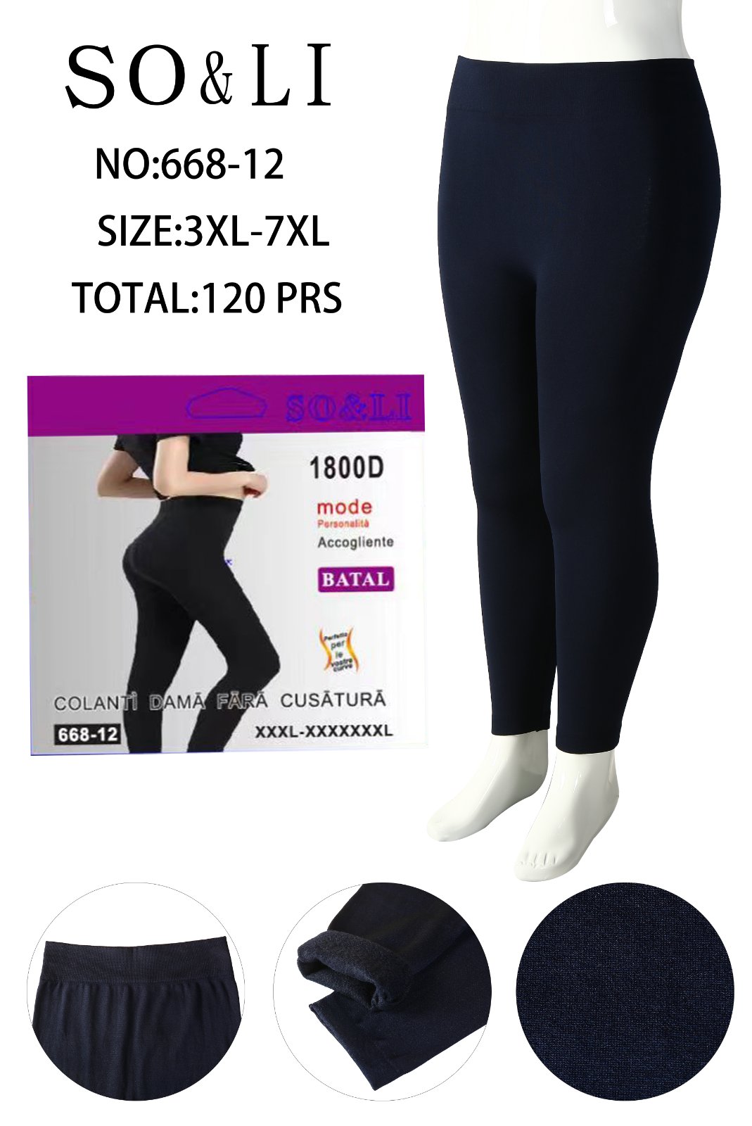 Legginsy Ocieplane Damska