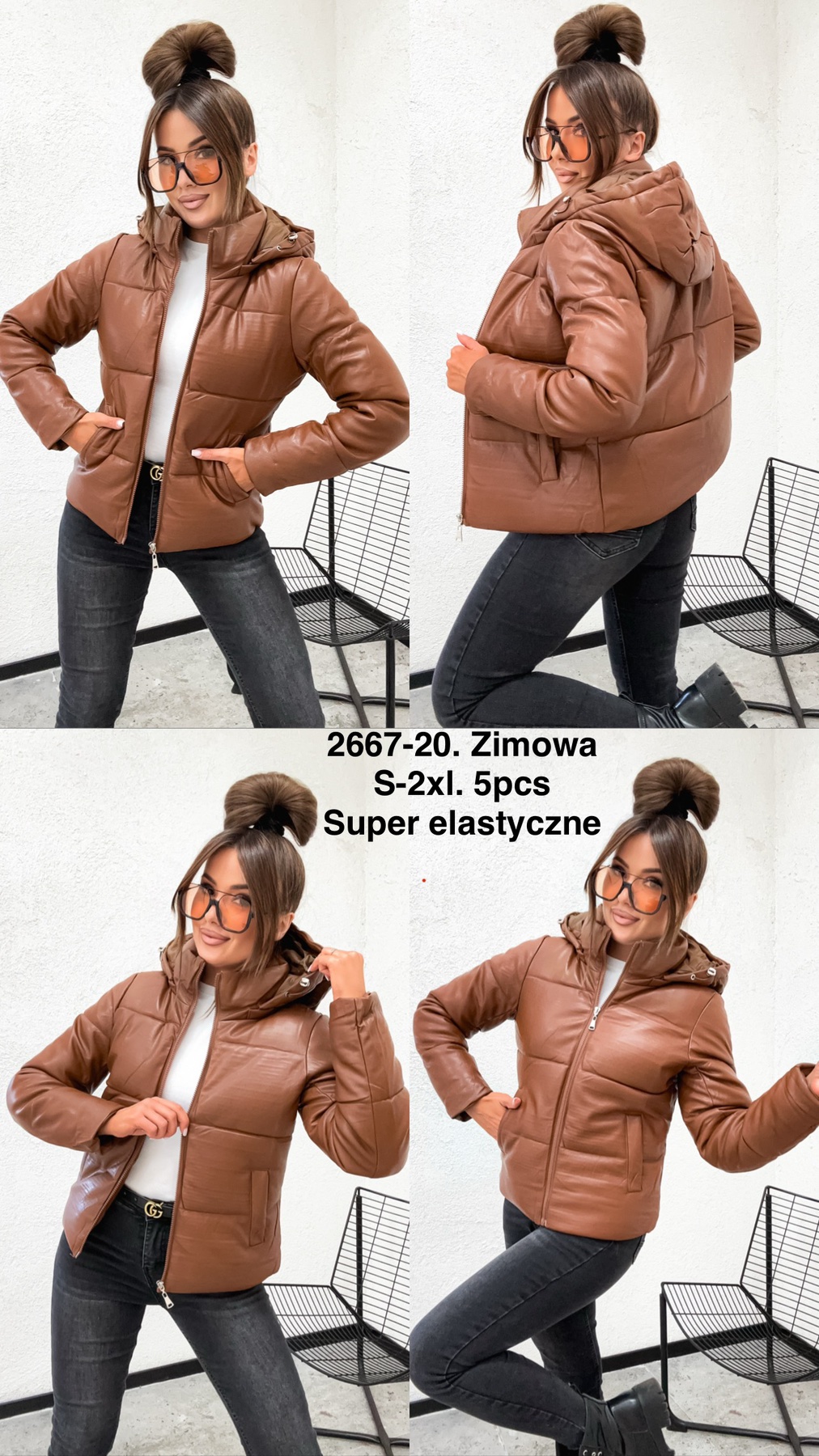 Kurtka Zimowa skórzana