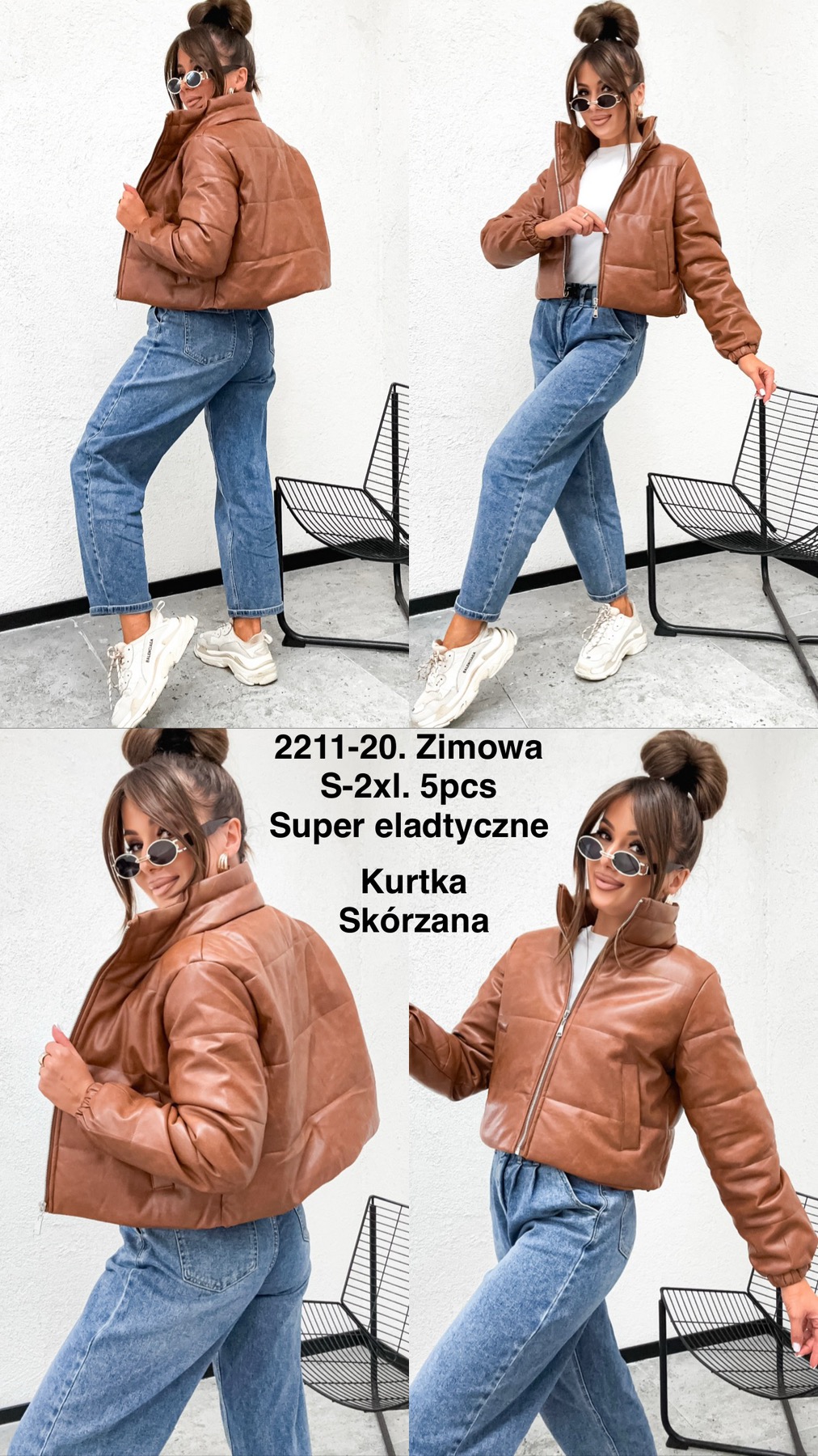 Kurtka Zimowa skórzana