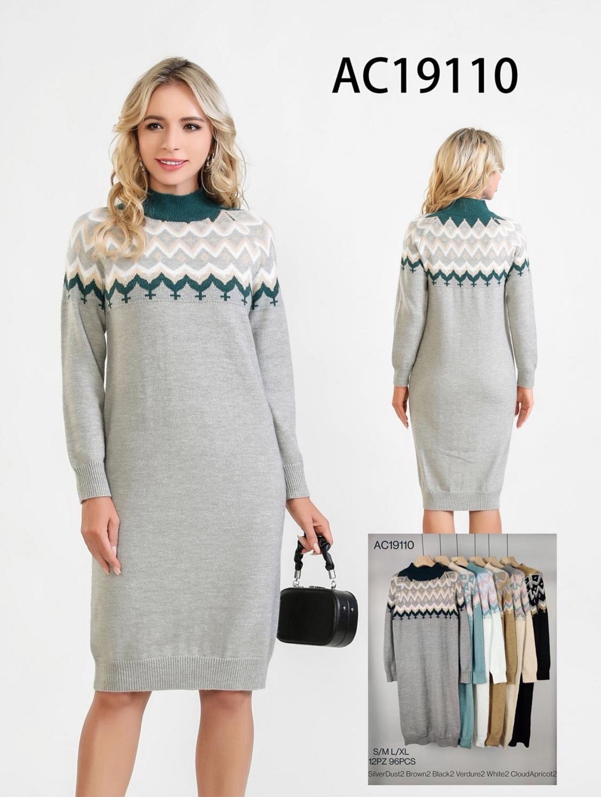 Sukienka Sweter Damska