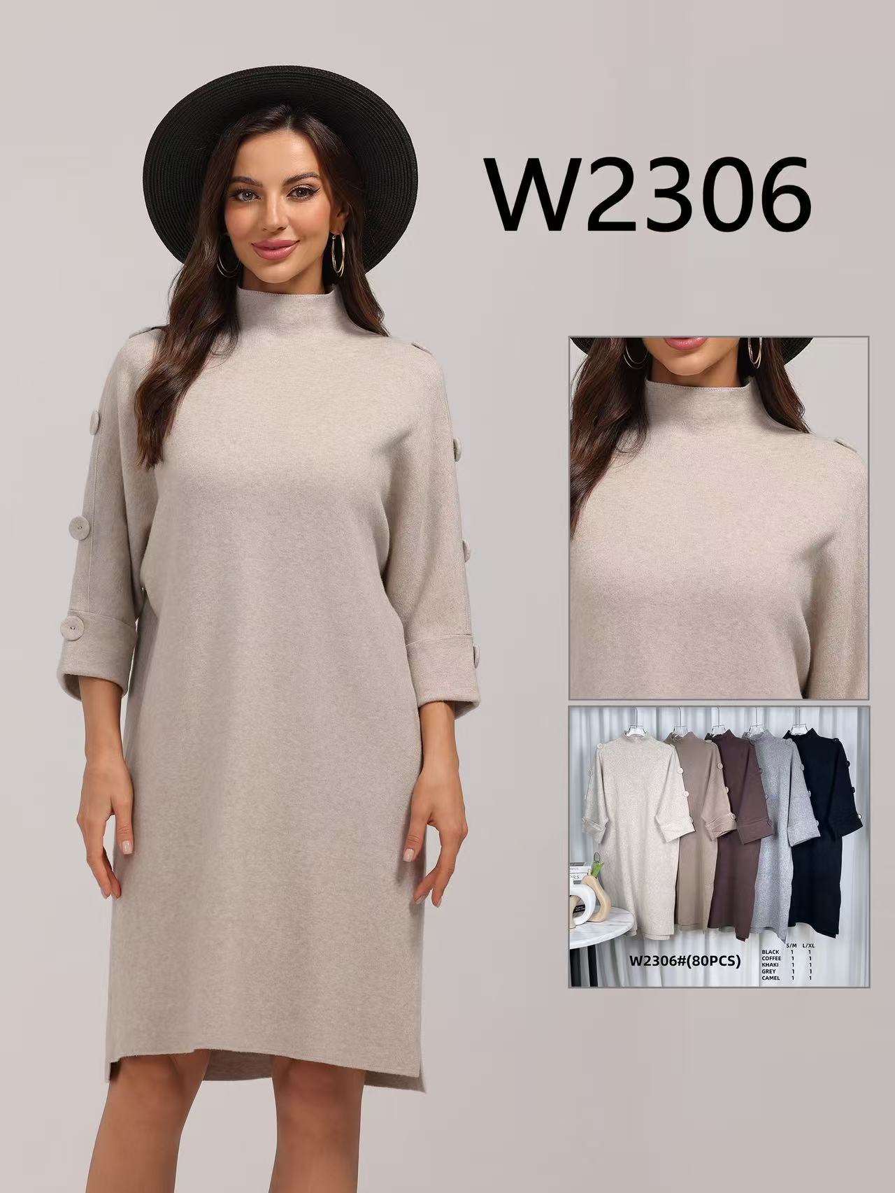 Sukienka Sweter Damska