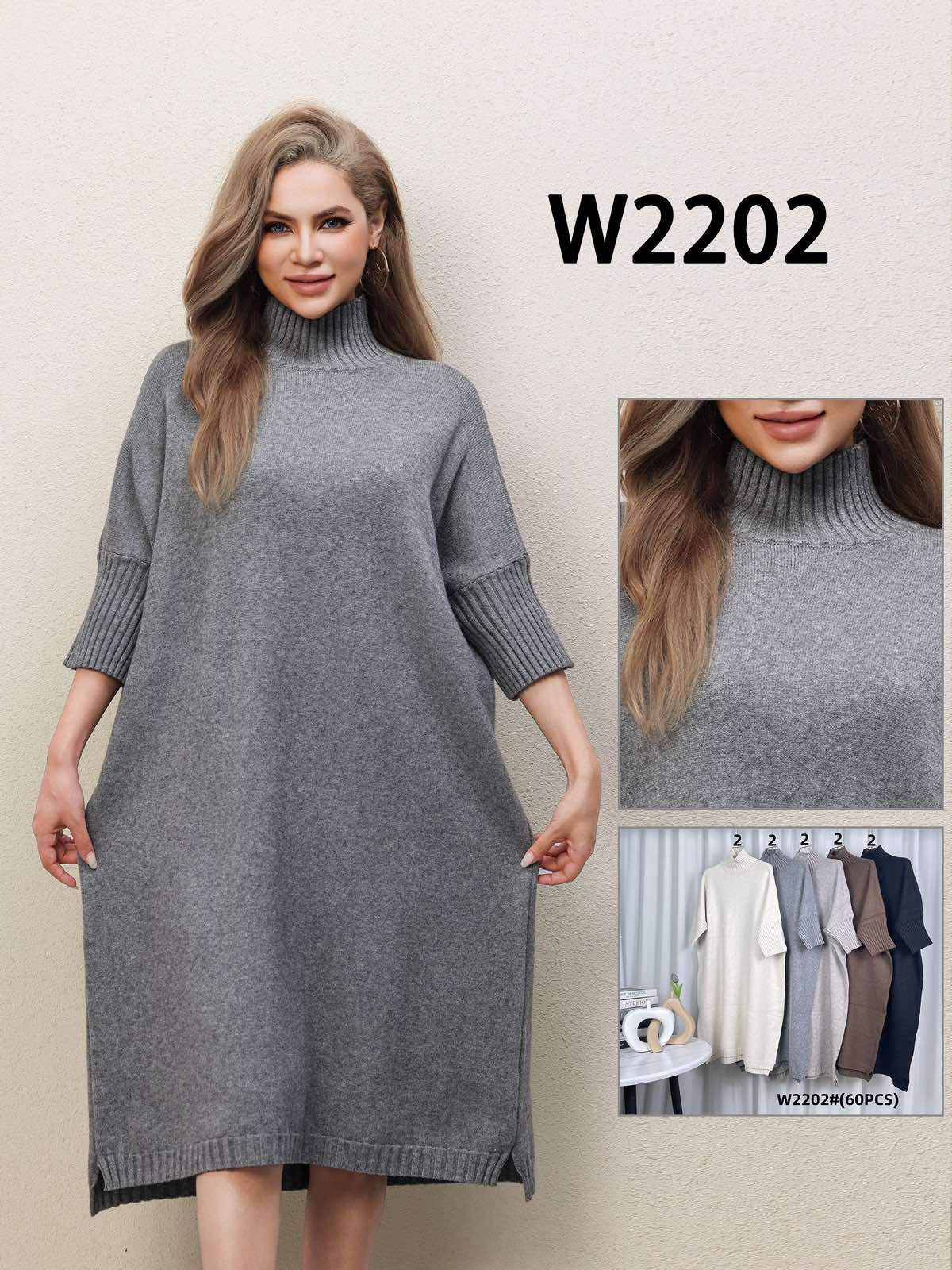 Sukienka Sweter Damska