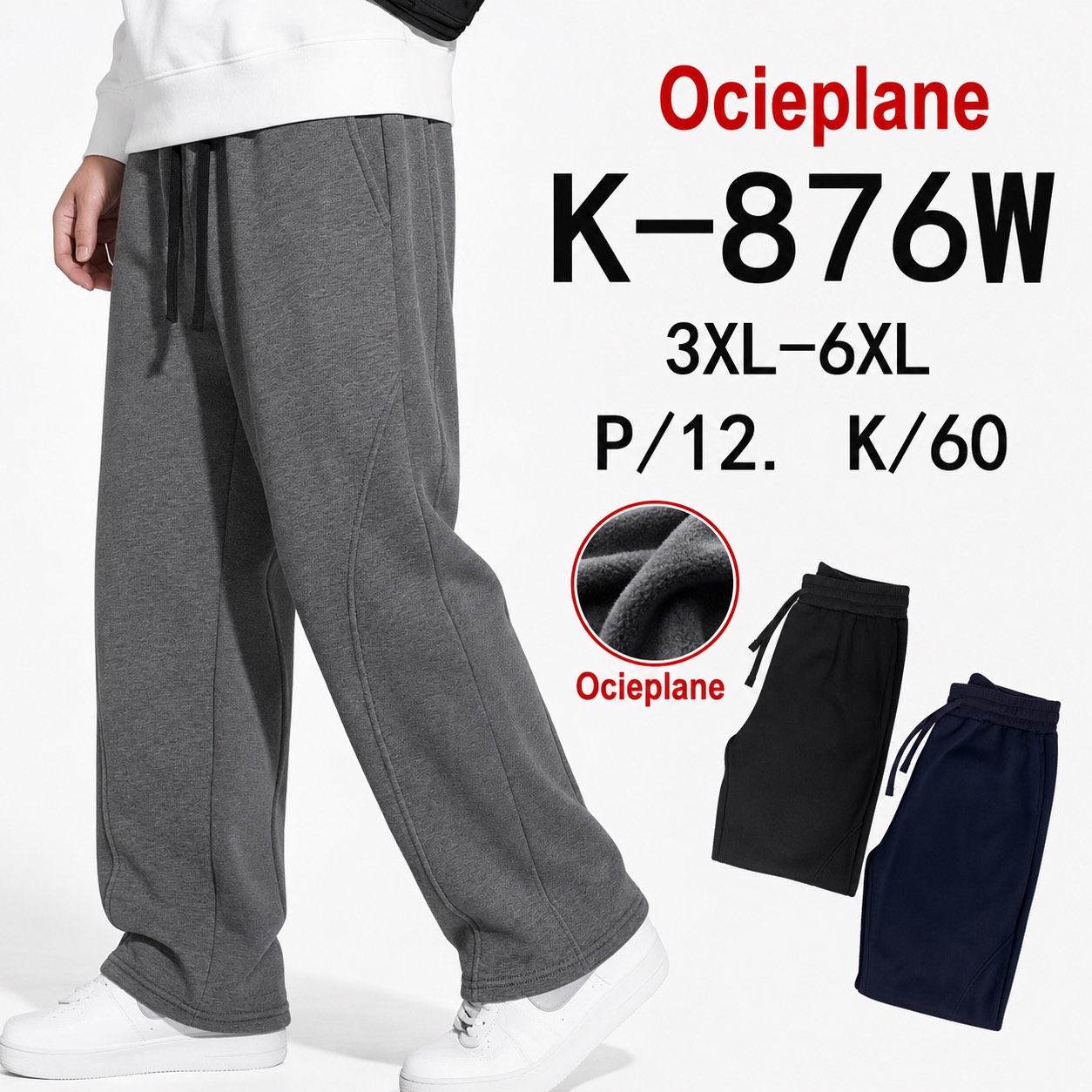 Spodnie Ocieplane Męskie
