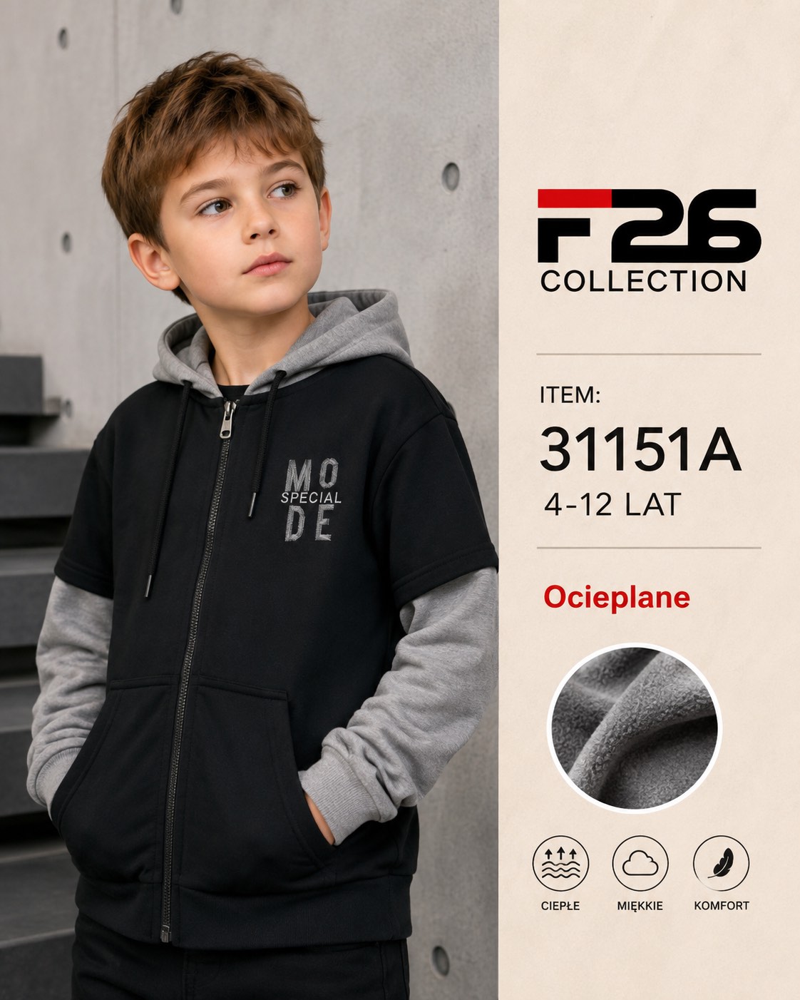 Bluza Ocieplane Chłopięca